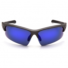 Venture Gear VGSGM1665T Monteagle Eyewear - Gun Metal/Black Frame - Ice Blue Mirror Anti-Fog Lens