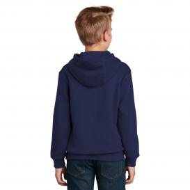 Sport-Tek YST254 Youth Pullover Hooded Sweatshirt - True Navy