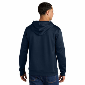 Sport-Tek ST255 Sport-Wick Fleece United Pullover Hoodie - Navy/White