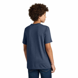 Port & Company PC340Y Youth CVC Tee - Team Navy Heather