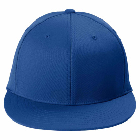 Sport-Tek STC56 Flexfit Flat Bill Cap - True Royal