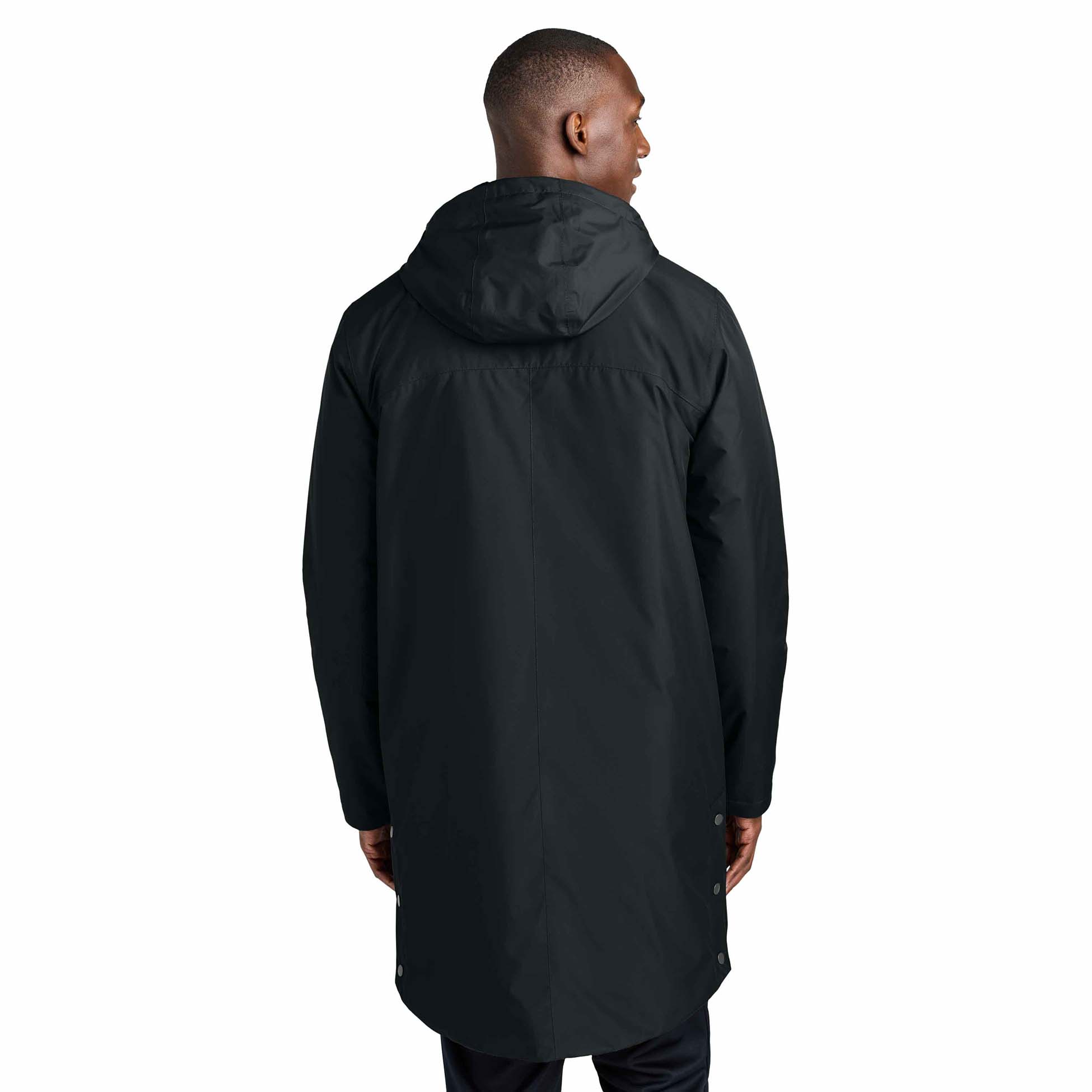 Sport-Tek JST55 Waterproof Insulated Sideline Parka - Black | Full