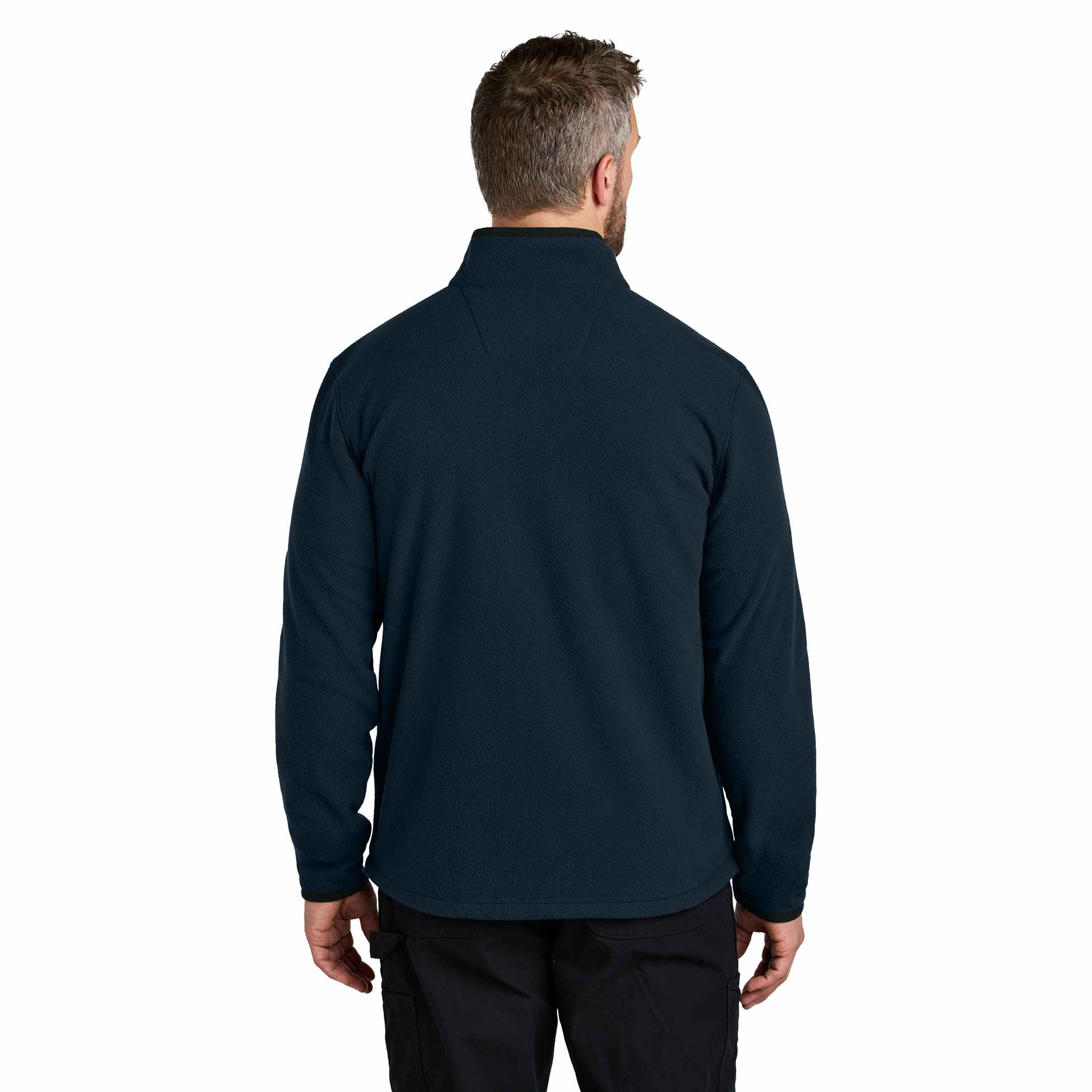 Carhartt CT106416 Textured Full-Zip Fleece Jacket - Navy | Full Source