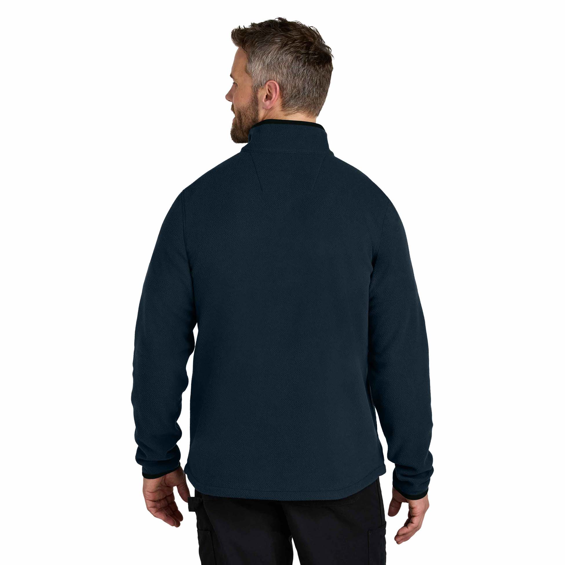 Carhartt CT106417 Textured 1/2-Zip Fleece Jacket - Navy | Full Source