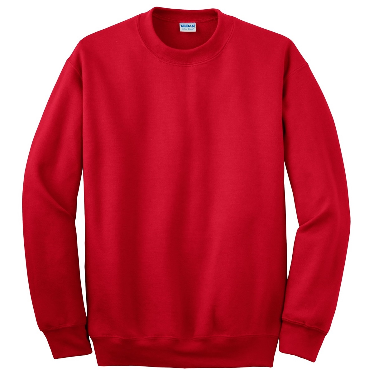 red gildan sweatshirt