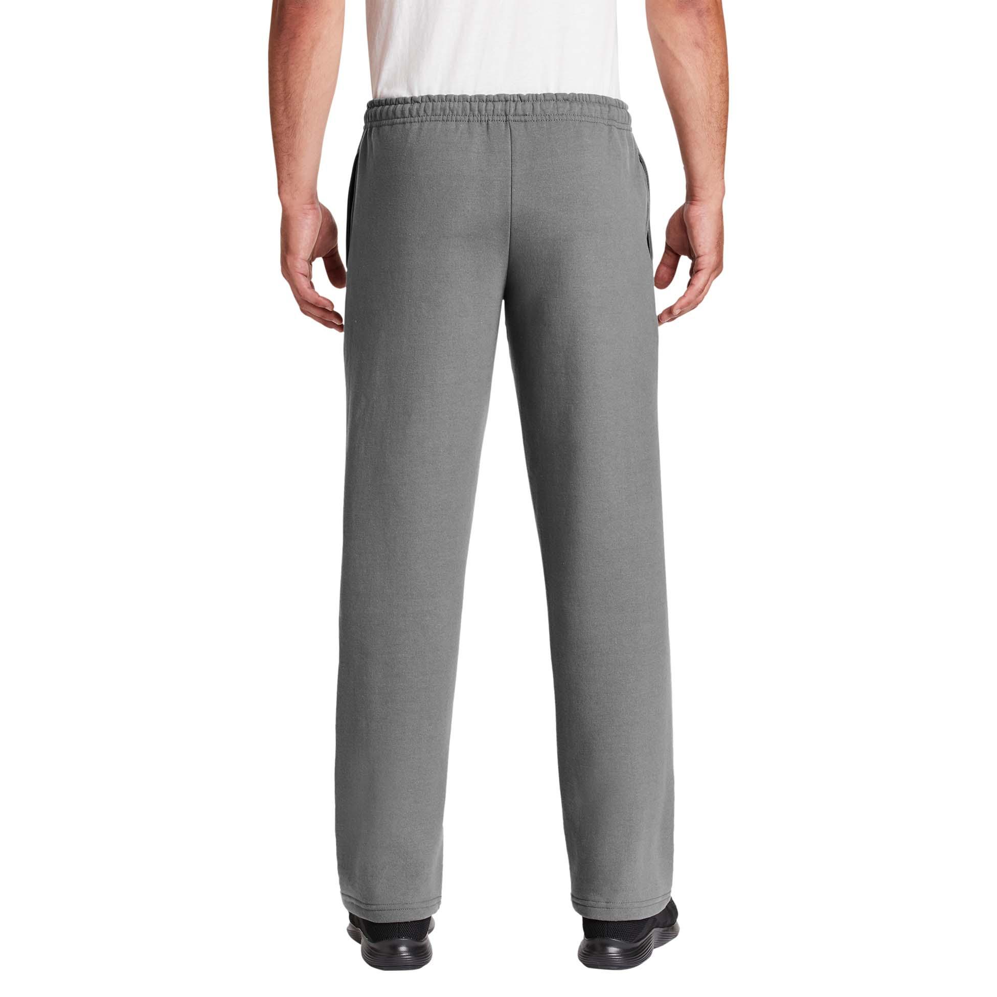 Gildan 12300 DryBlend Open Hem Sweatpants - Charcoal | Full Source