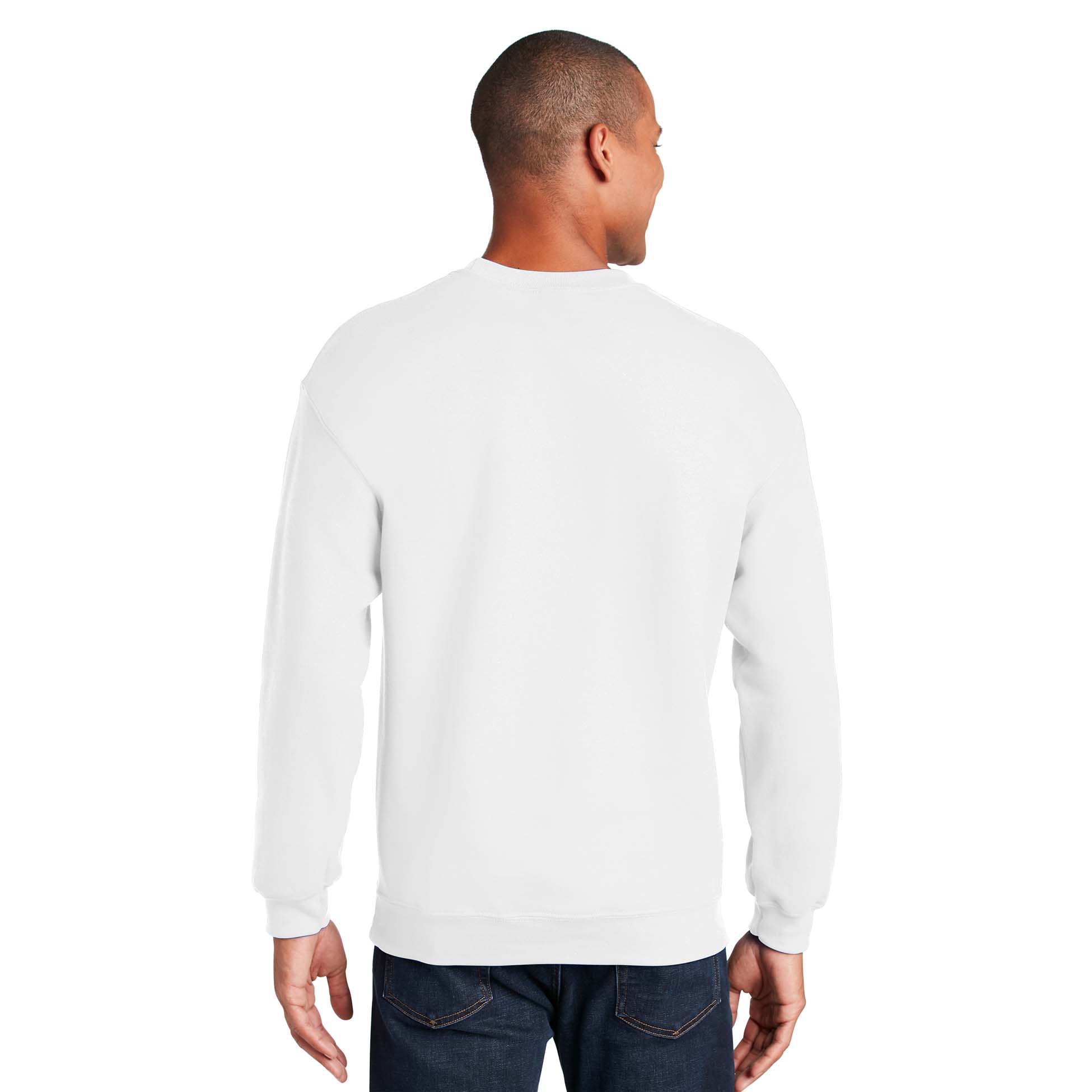 Gildan Heavy Blend Unisex Adult Crewneck Sweatshirt / L / White