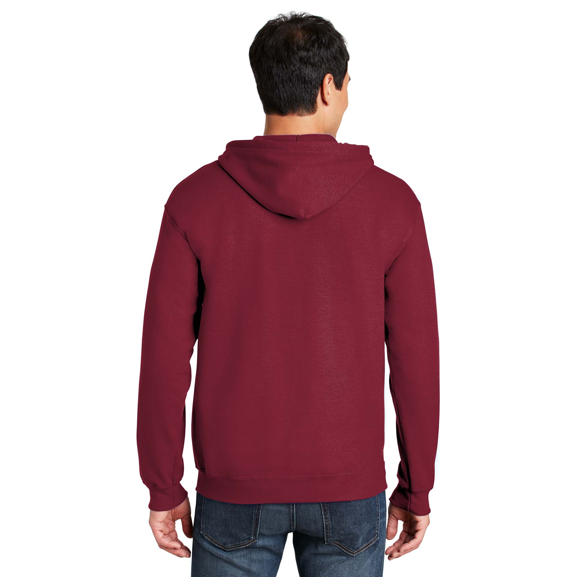 Gildan 18600 Heavy Blend Full-Zip Hooded Sweatshirt - Cardinal | Full ...