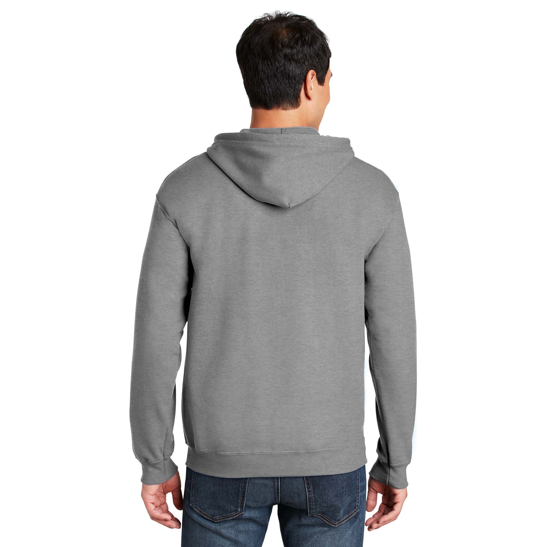 Gildan 18600 Heavy Blend Full-Zip Hooded Sweatshirt - Sport Grey | Full ...