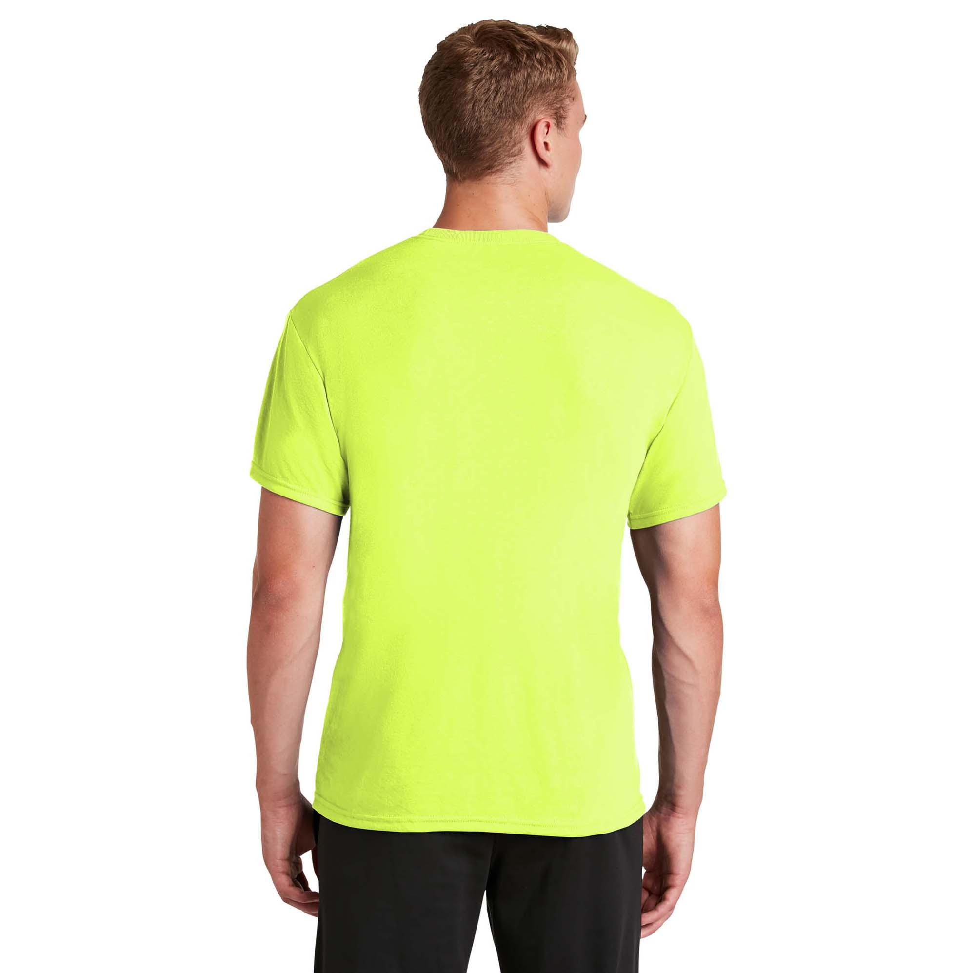 Jerzees 21M Dri-Power 100% Polyester T-Shirt - Safety Green | Full