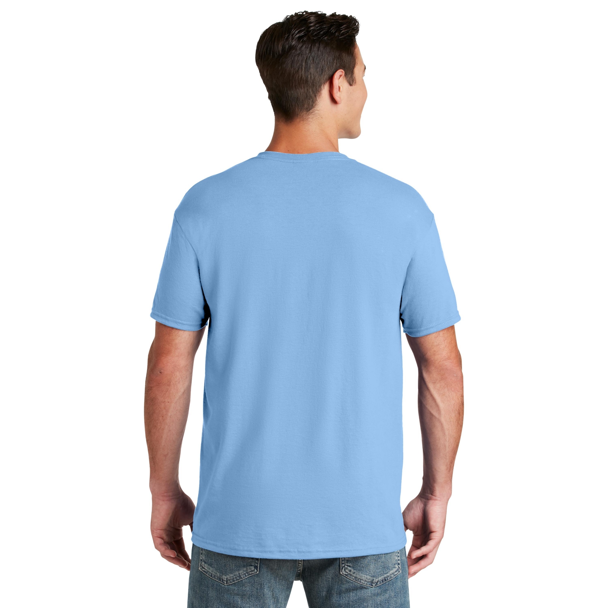 Jerzees 29M Dri-Power Active 50/50 Cotton/Poly T-Shirt - Light Blue ...