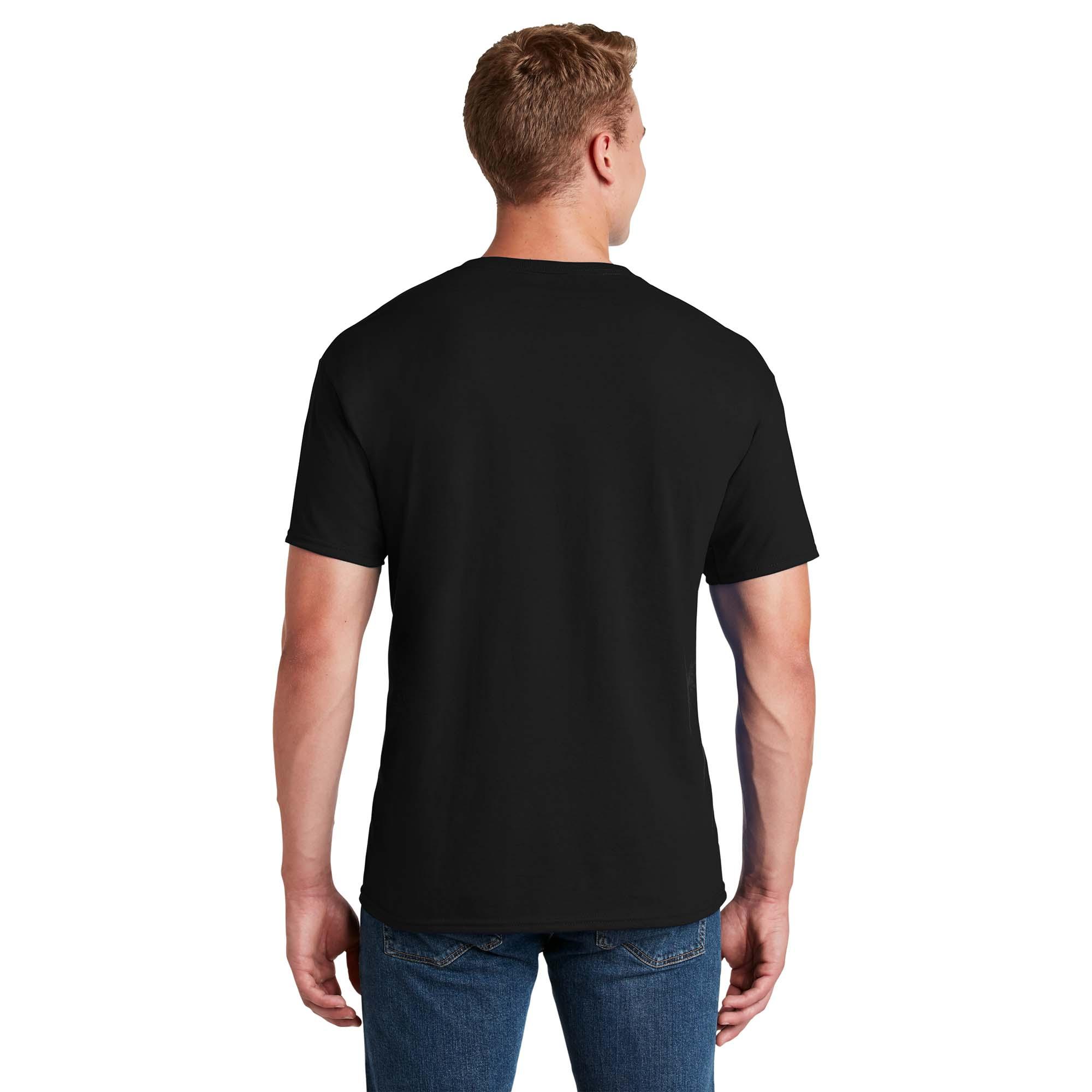 Jerzees 29MP Dri-Power 50/50 Cotton/Poly Pocket T-Shirt - Black | Full ...