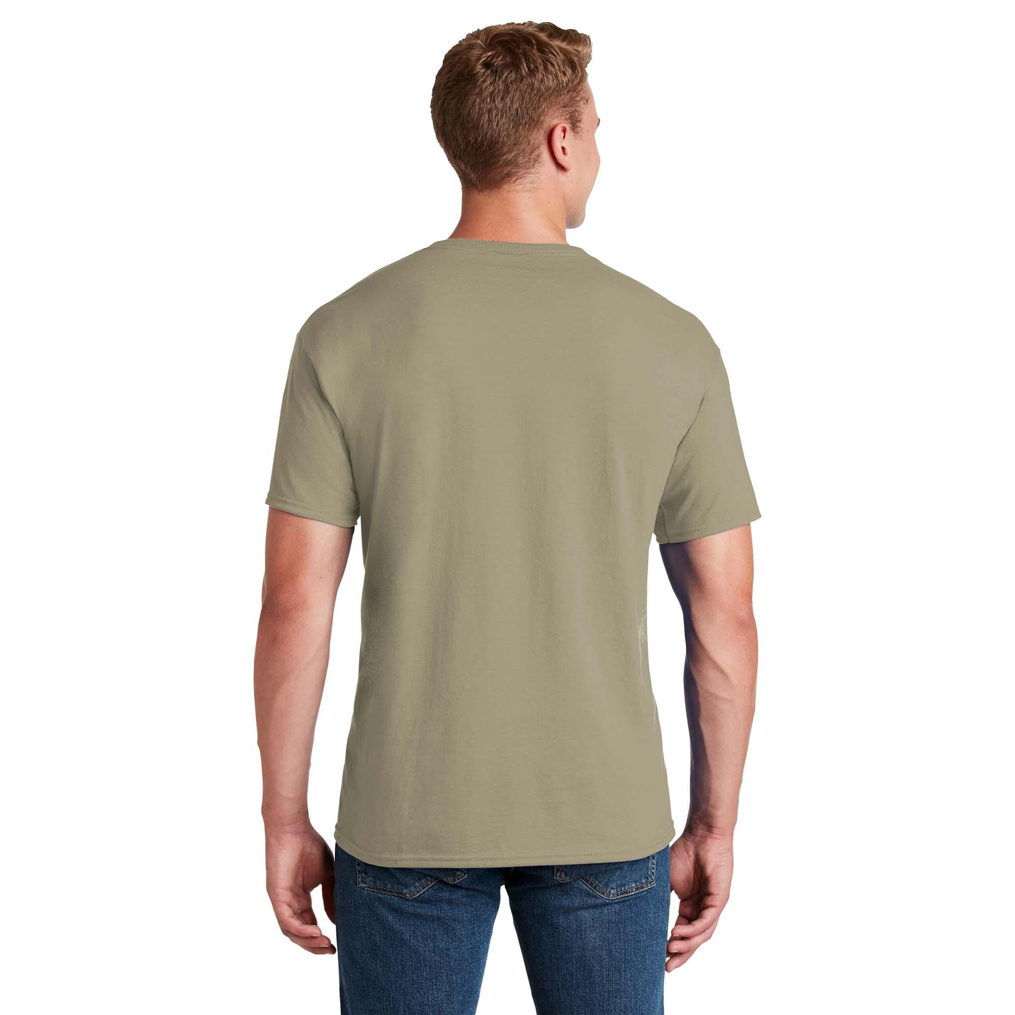 Jerzees 29MP Dri-Power 50/50 Cotton/Poly Pocket T-Shirt - Khaki | Full ...