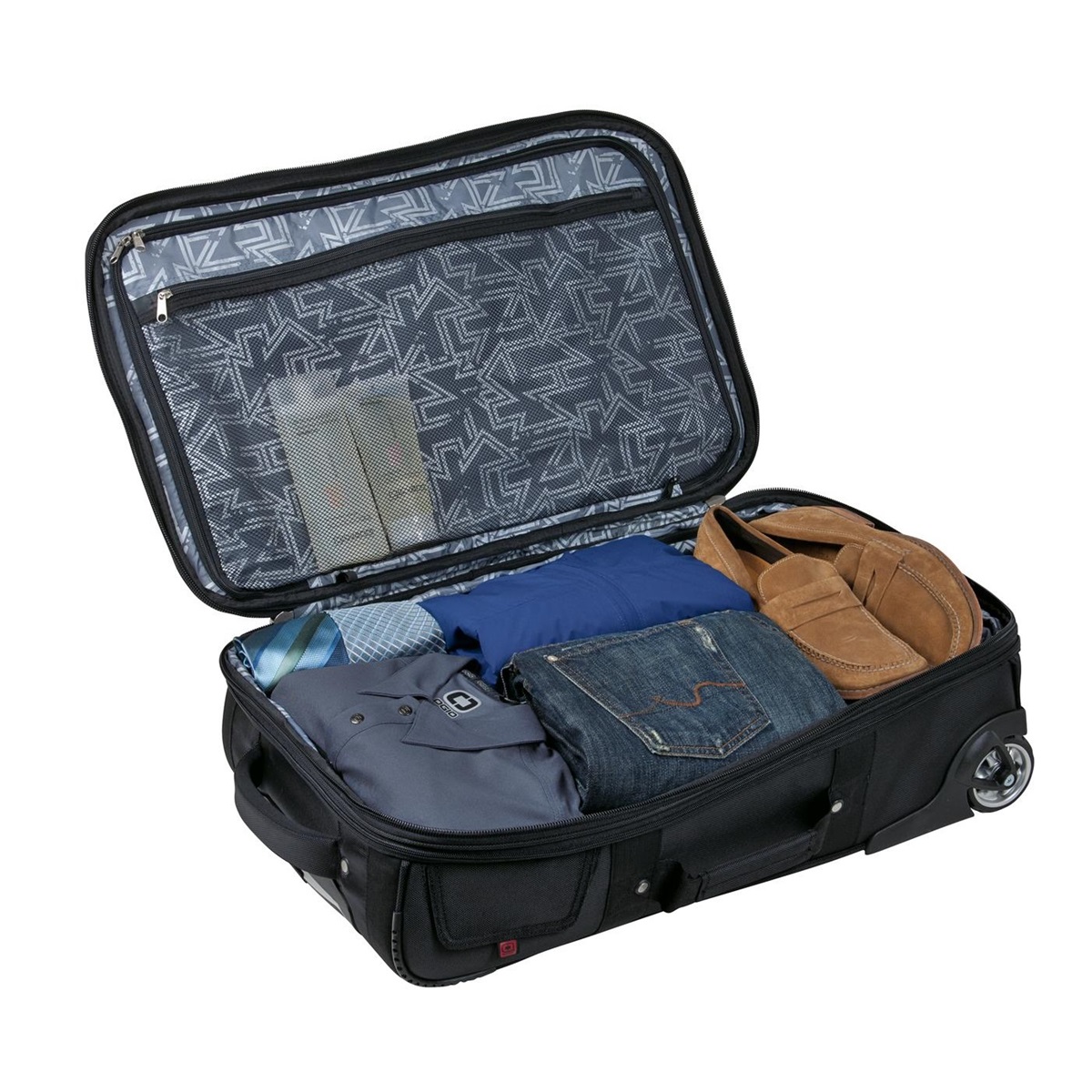OGIO 413006 Canberra 26 Travel Bag - Black/Signal Red | Full Source
