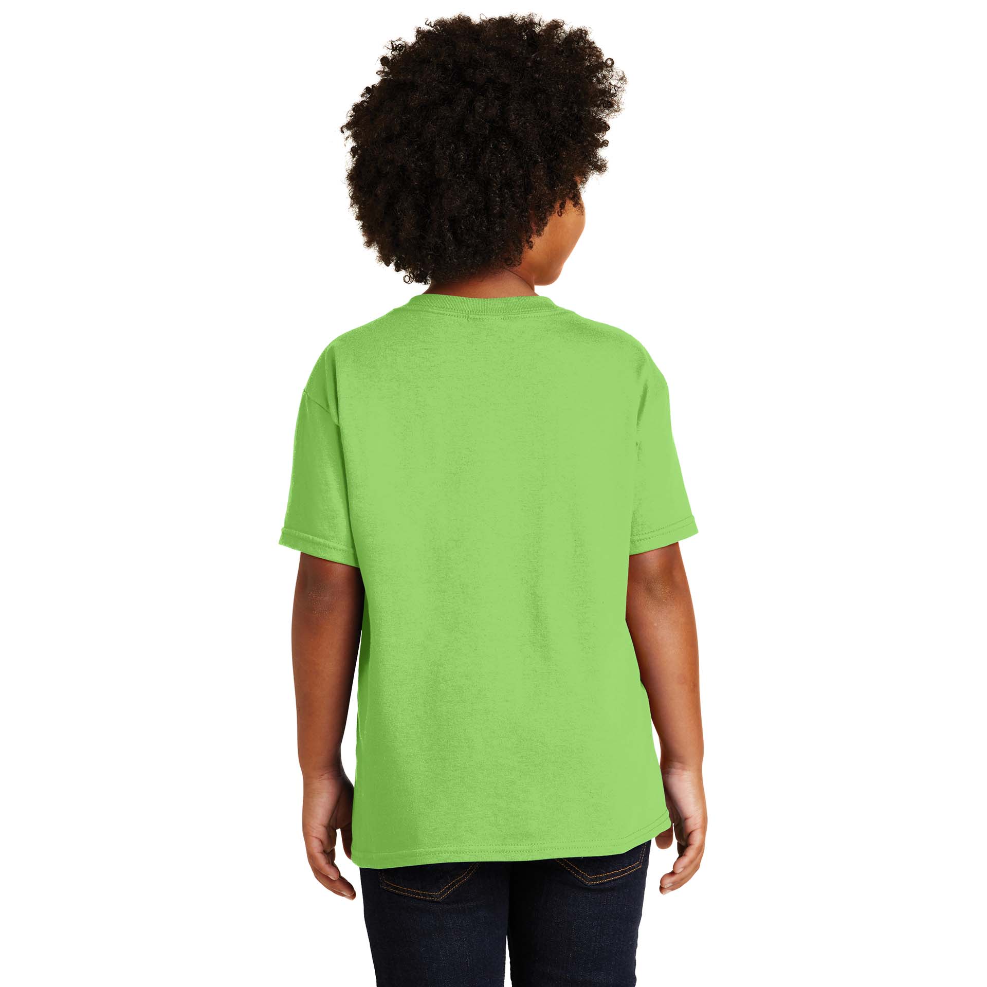Gildan 5000B Youth Heavy 100% Cotton T-Shirt - Lime | Full Source