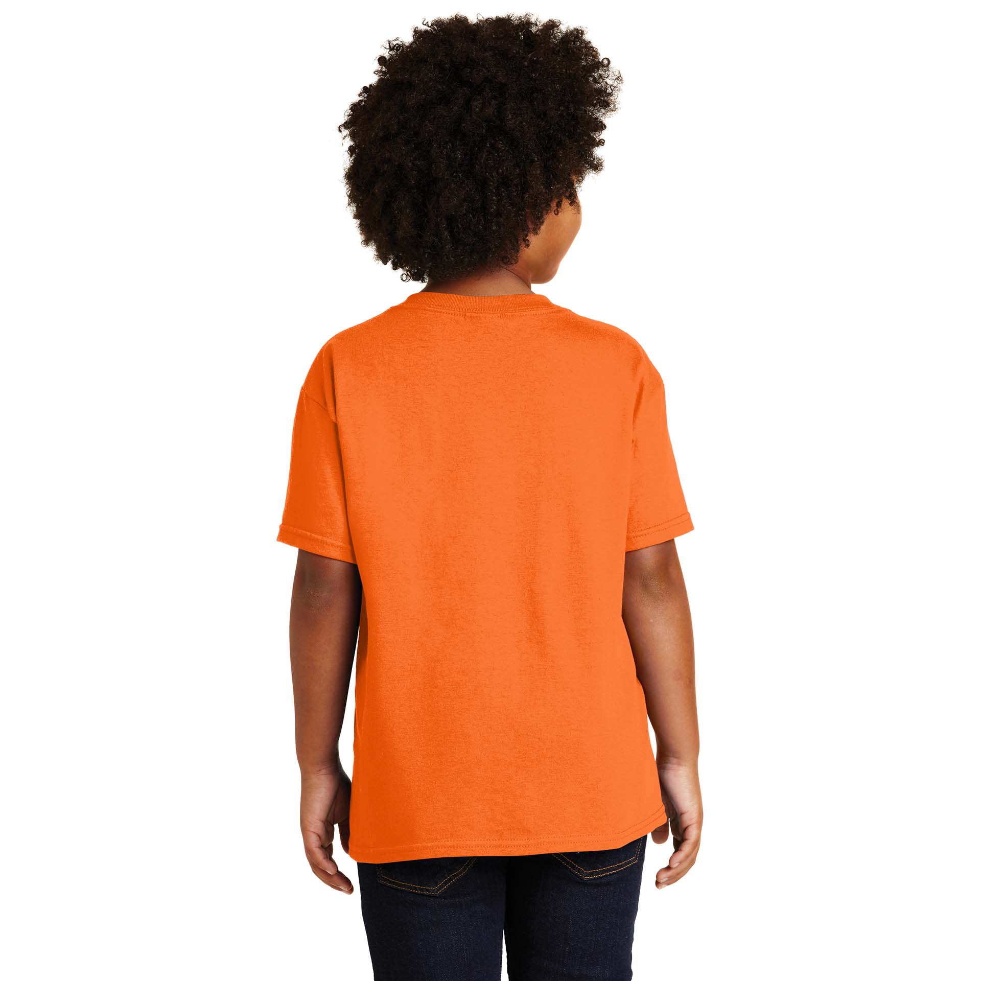 Gildan 5000B Youth Heavy Cotton TShirt S. Orange