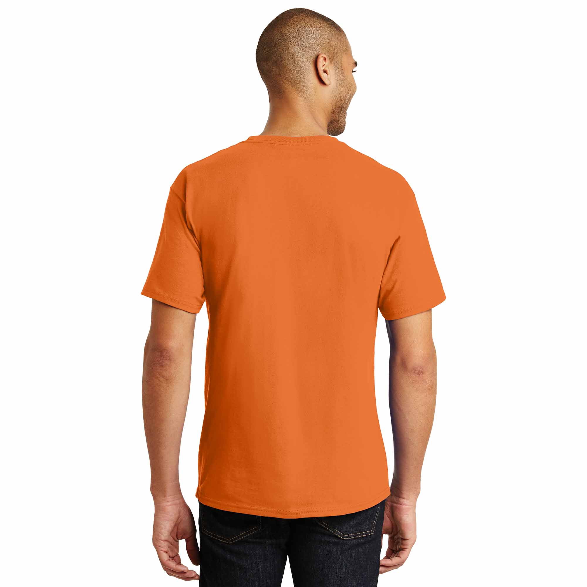orange athletic shirt