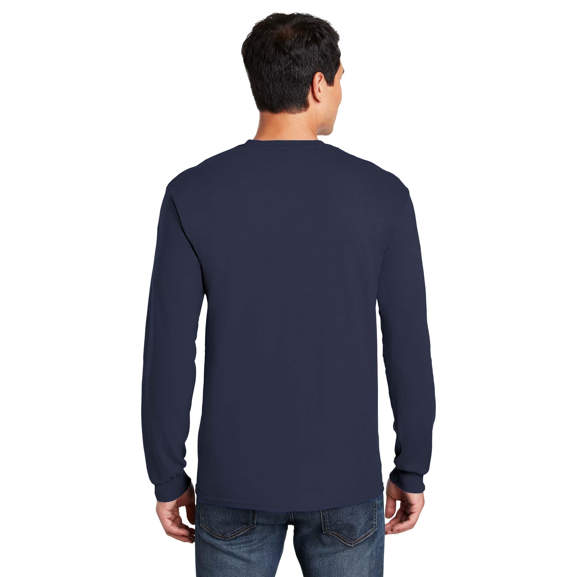 Gildan 5400 Heavy Cotton Long Sleeve T-Shirt - Navy | Full Source