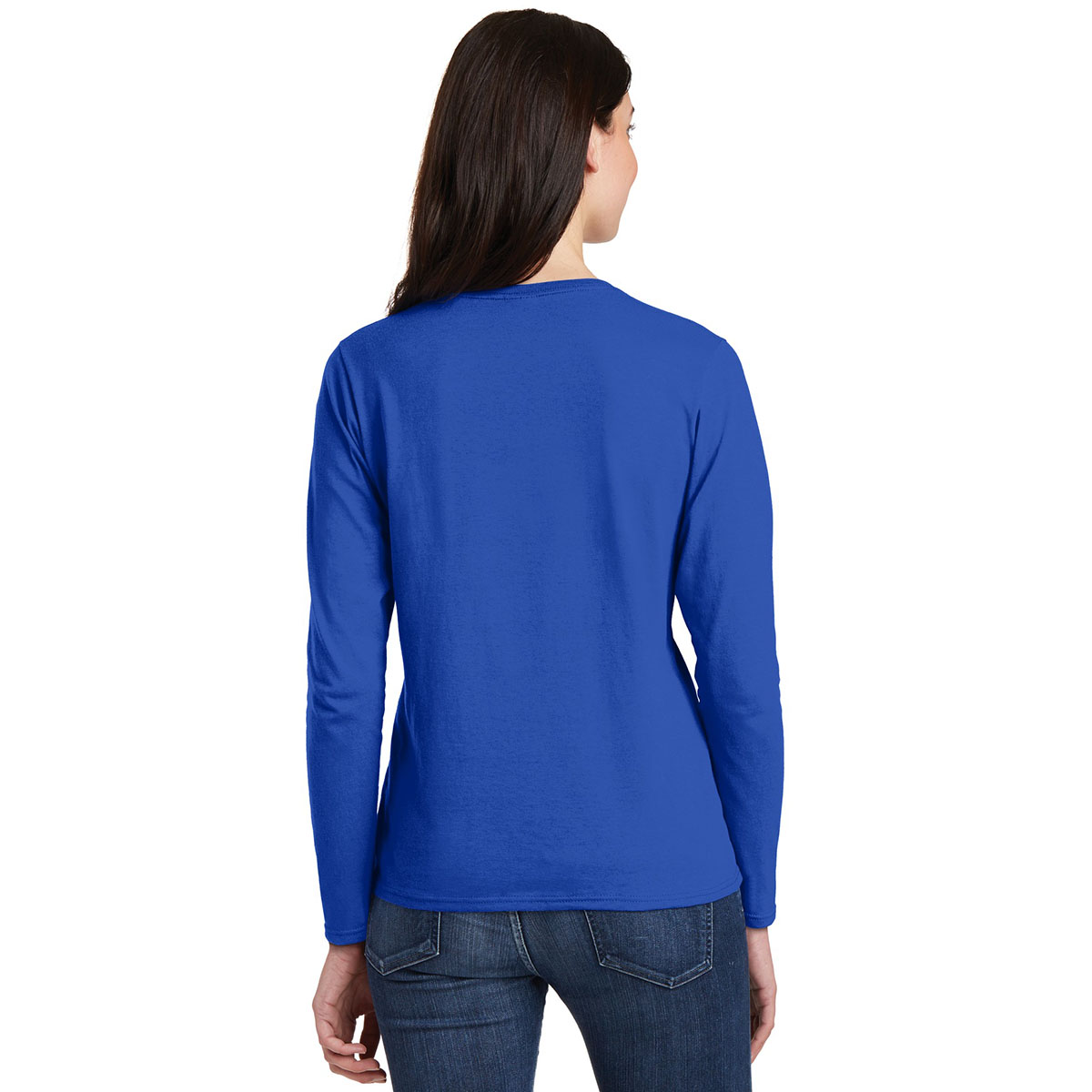 Gildan 5400L Ladies Heavy Cotton Long Sleeve T-Shirt - Royal ...