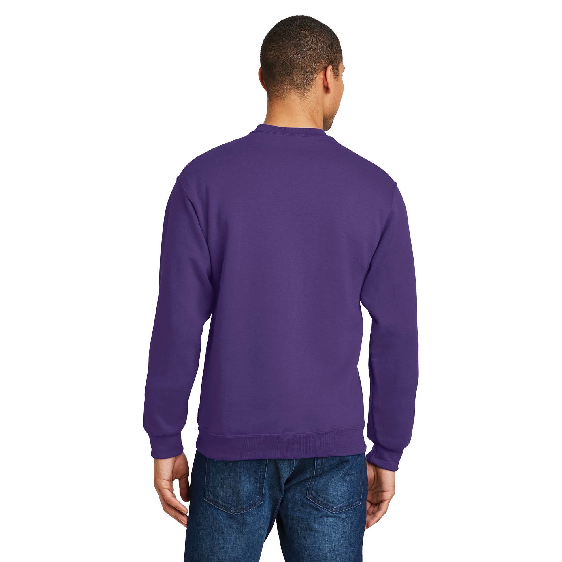 Jerzees 562M NuBlend Crewneck Sweatshirt - Deep Purple | Full Source