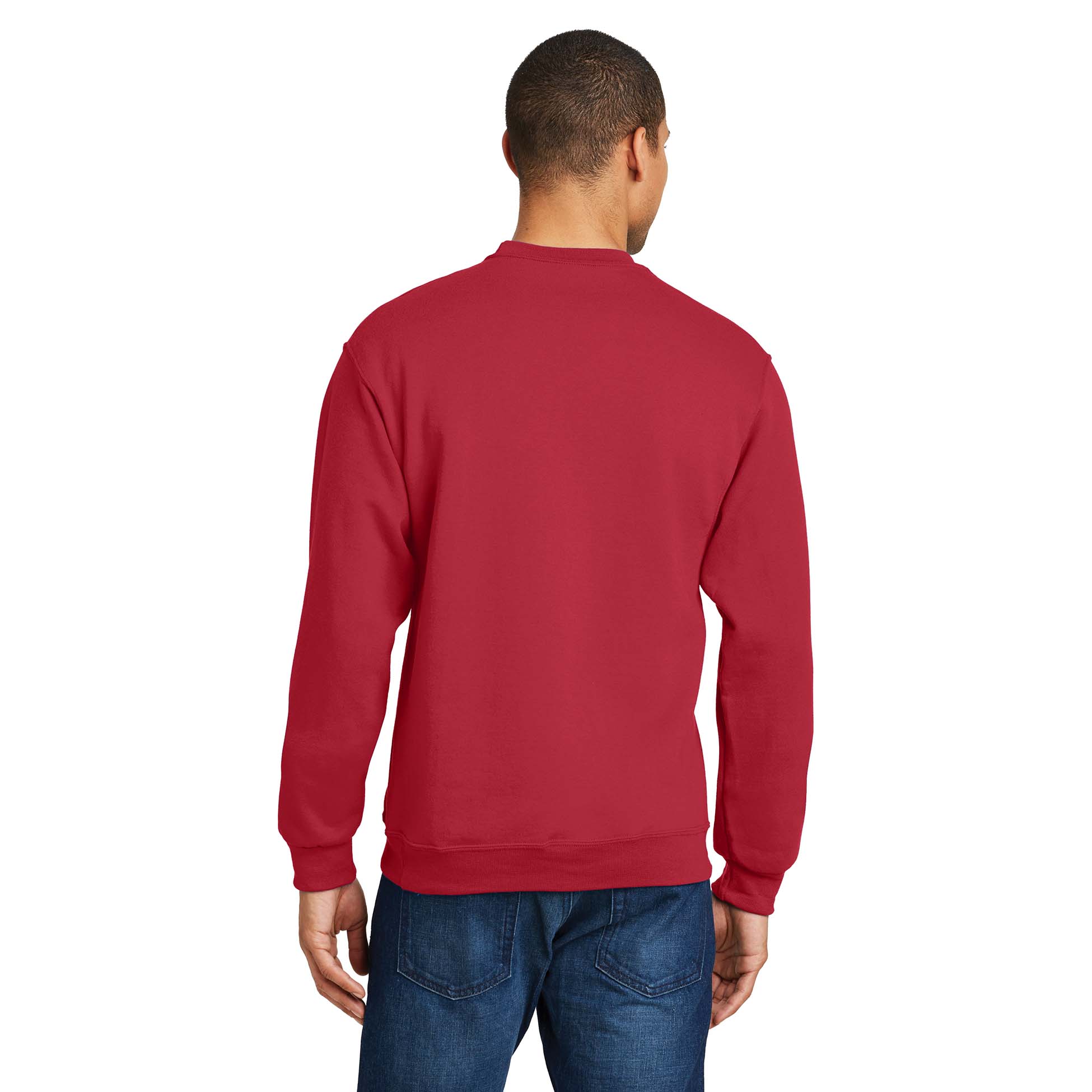 JERZEES Felpa Girocollo Uomo NuBlend – Modello 562M, Cotone Morbido, Taglie USA, Per Stampa E Personalizzazione