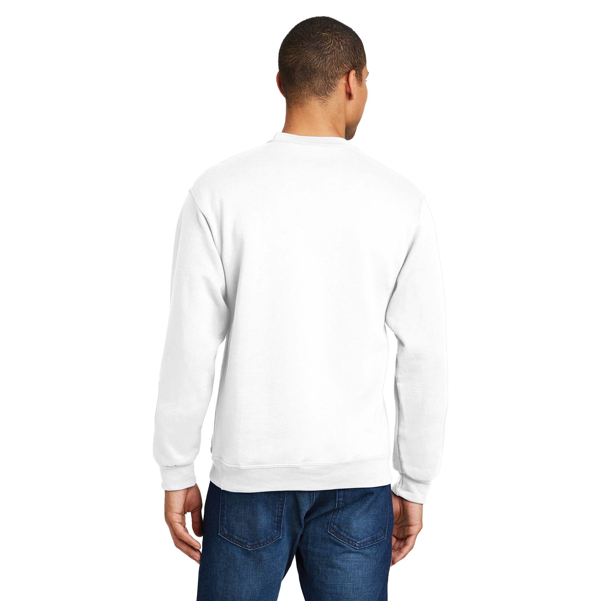 Jerzees 562M NuBlend Crewneck Sweatshirt - White | Full Source