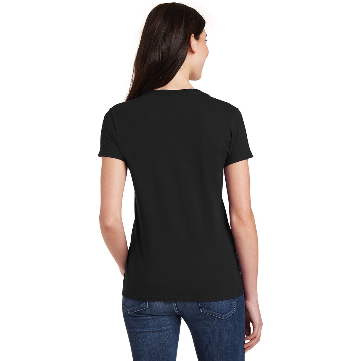 Download Gildan 5V00L Ladies Heavy Cotton V-Neck T-Shirt - Black ...