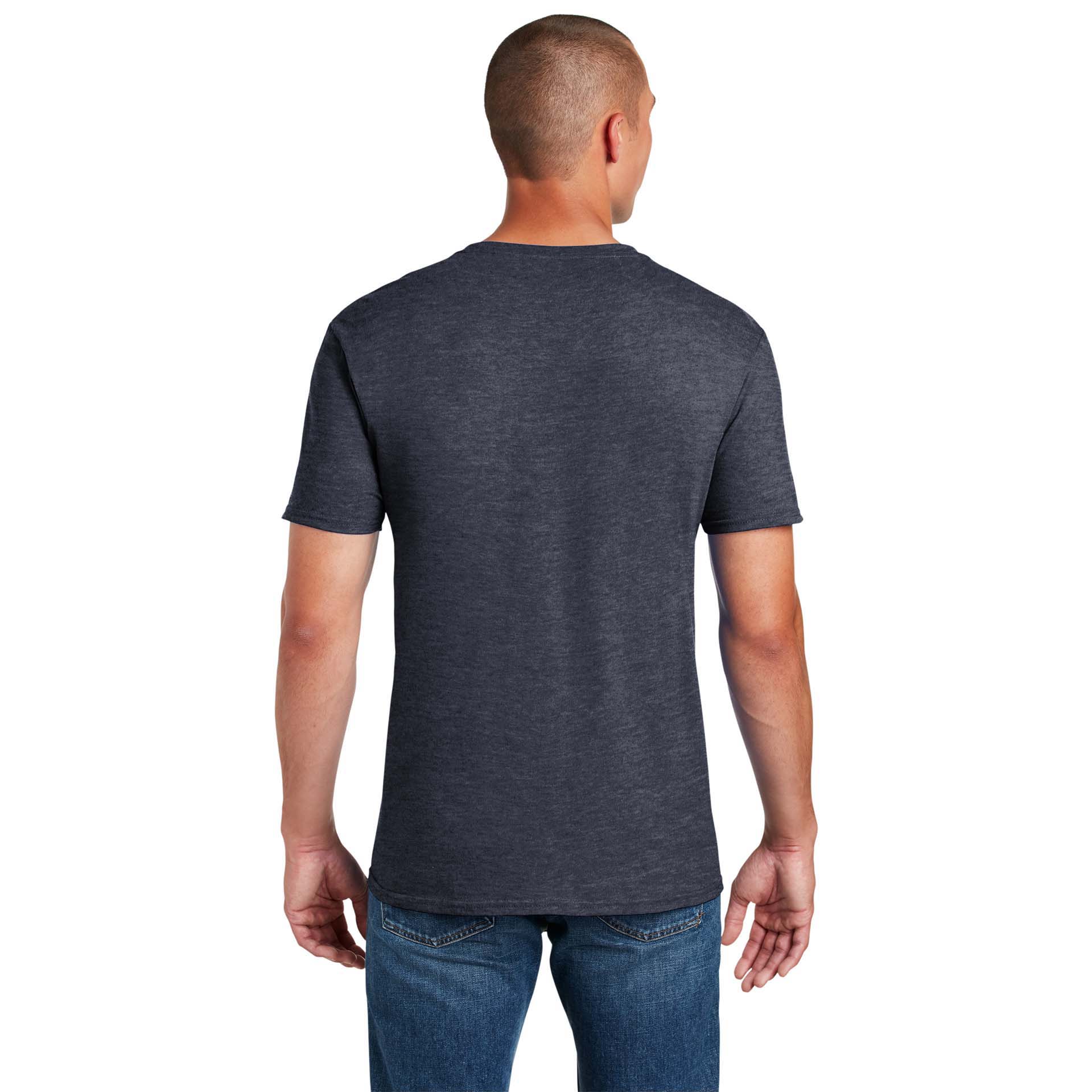 Gildan 64000 Softstyle T-Shirt - Heather Navy | Full Source