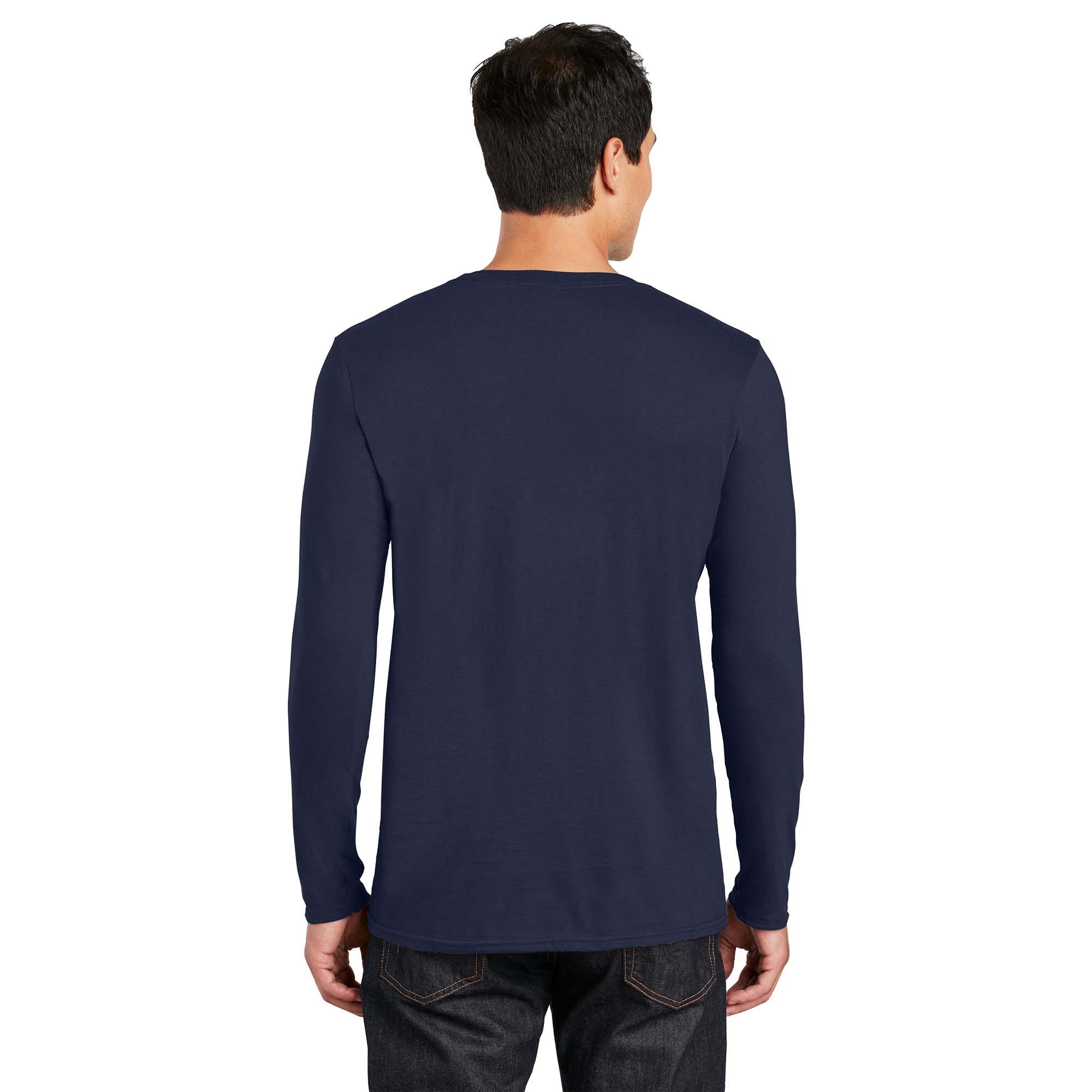 Gildan 64400 Softstyle Long Sleeve T-Shirt - Navy | Full Source
