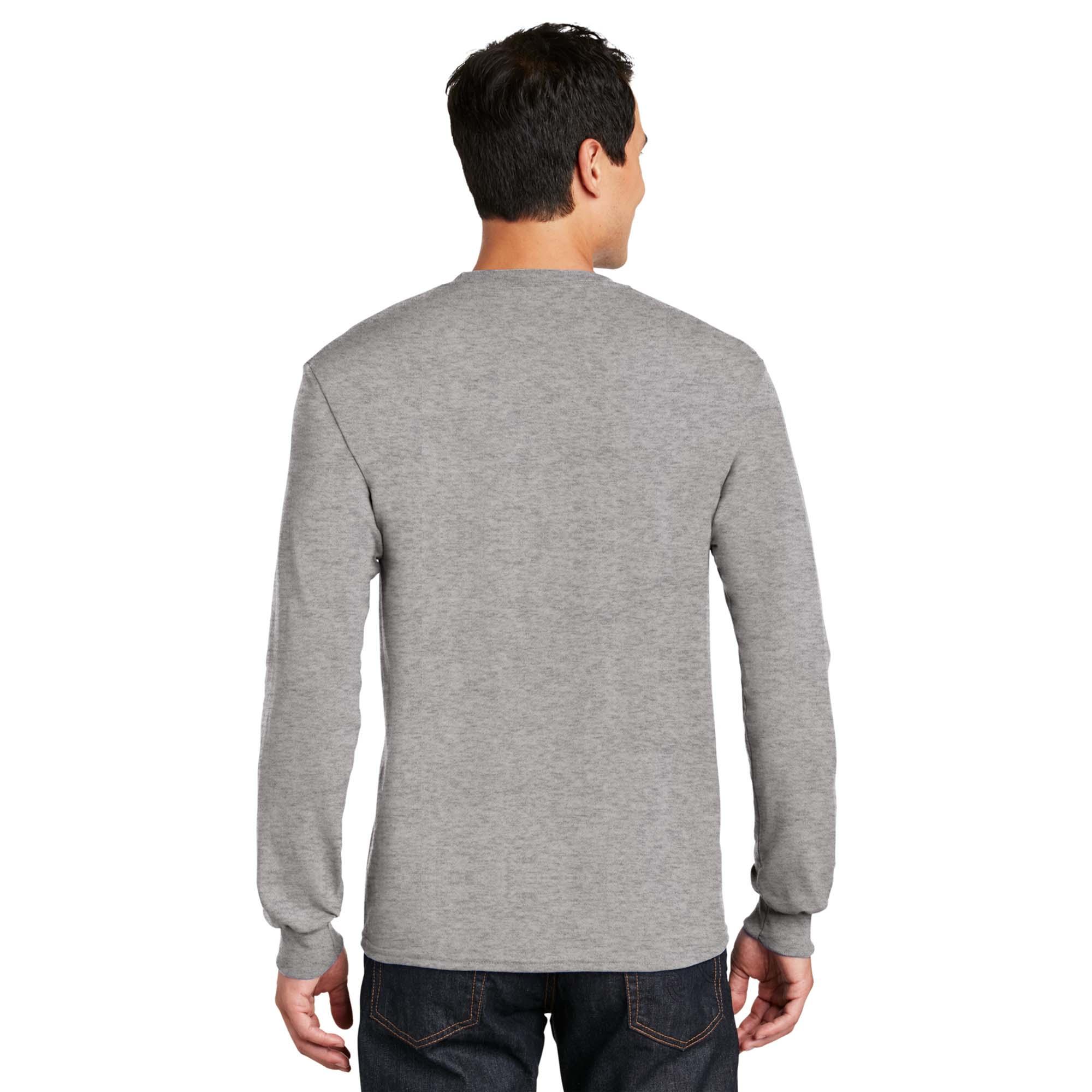 Gildan 8400 Dryblend Long Sleeve T Shirt Sport Grey Full Source 7936