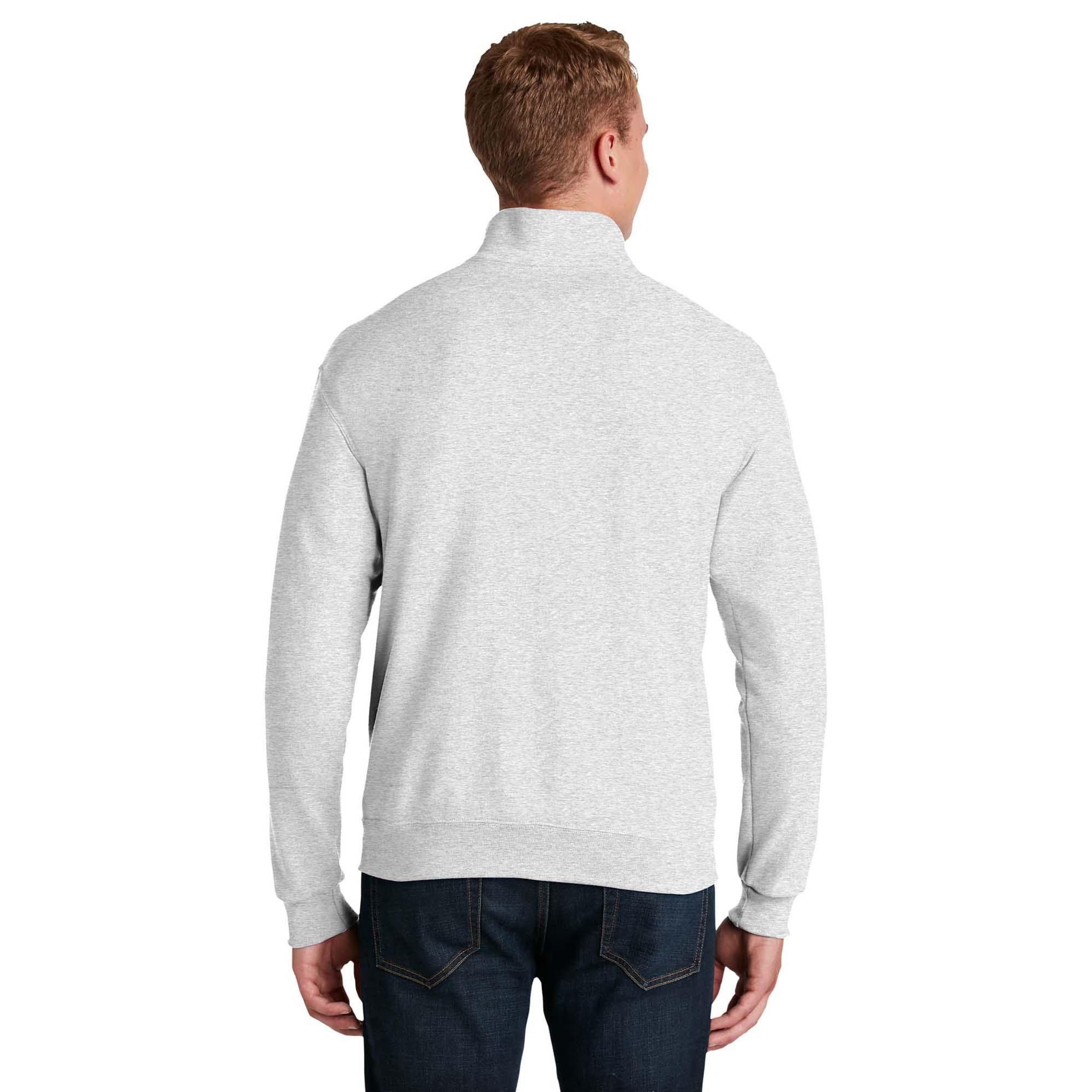 Jerzees 995M NuBlend 1/4-Zip Cadet Collar Sweatshirt - Ash