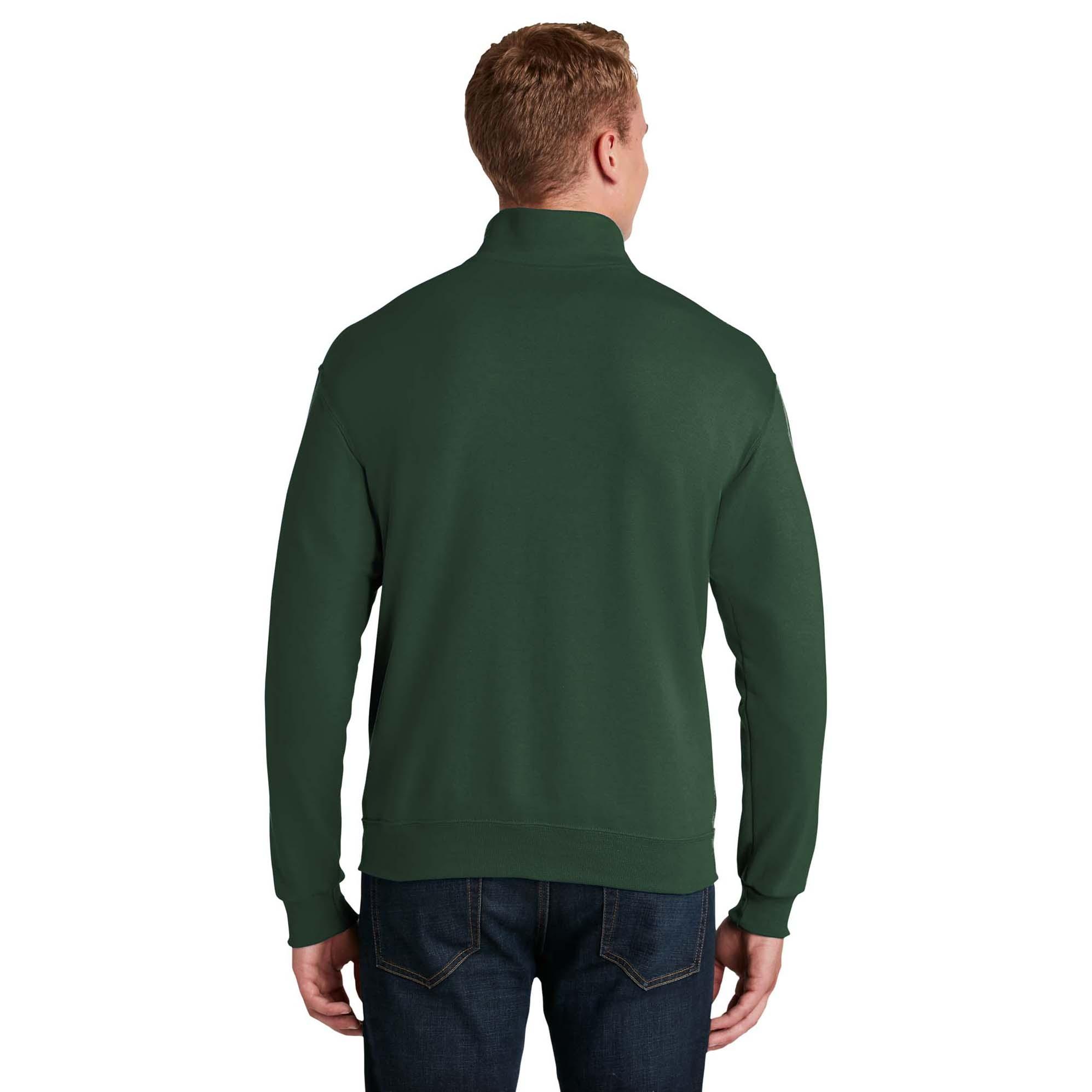 Jerzees 995M NuBlend 1/4-Zip Cadet Collar Sweatshirt - Forest