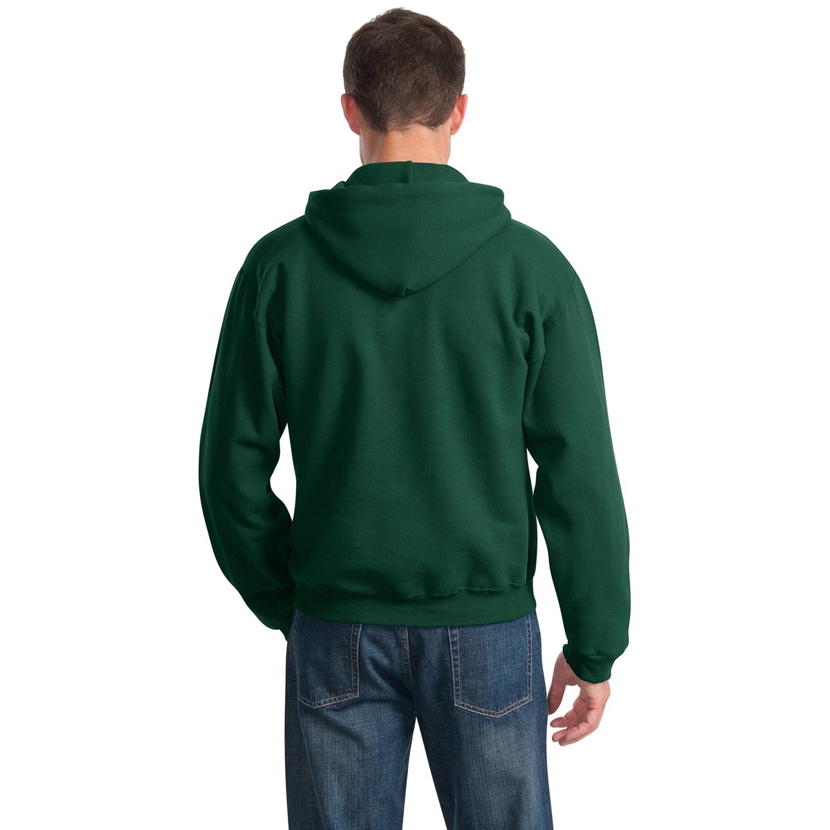 Jerzees 996M NuBlend Pullover Hooded Sweatshirt Forest Green