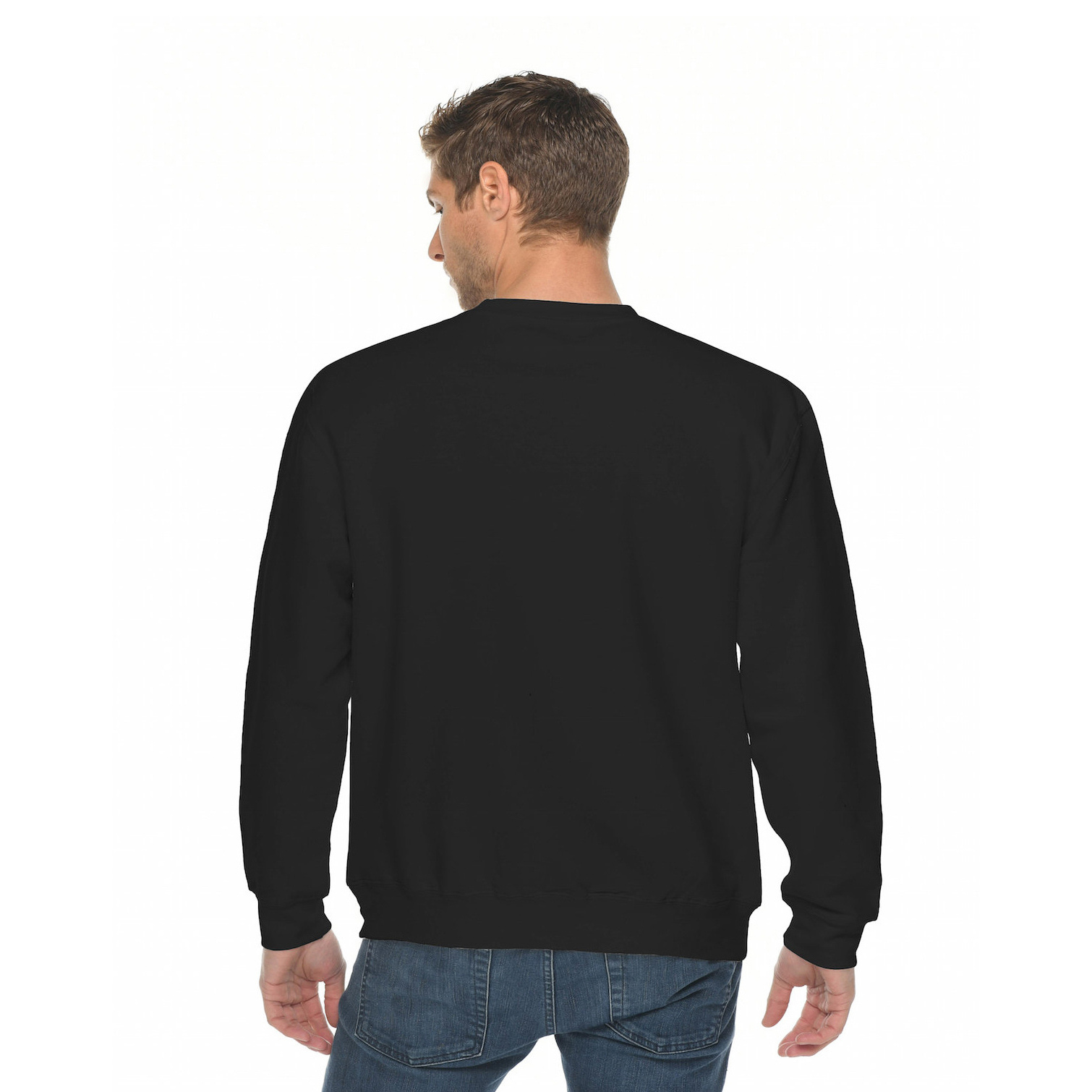 Lane Seven LS14004 Unisex Premium Crewneck Sweatshirt Black Full Source