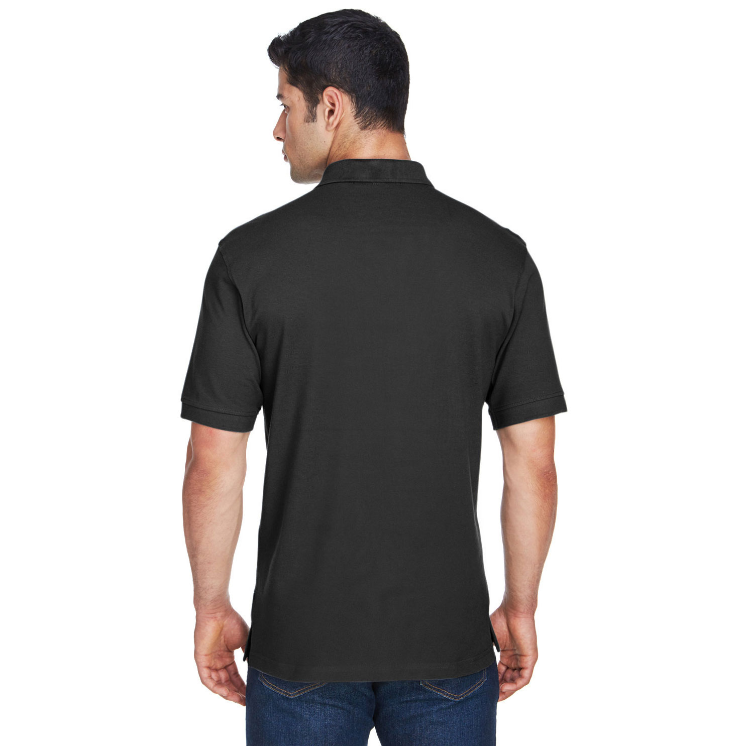 Harriton M200 Mens 6 oz. Ringspun Cotton Pique Short-Sleeve Polo ...