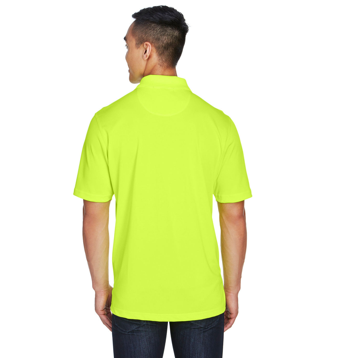 トップス ACTIVE CITY S/S SNAP POLO SHIRT Harriton M345 Men's Advantage Snag Protection Plus IL Snap Placket