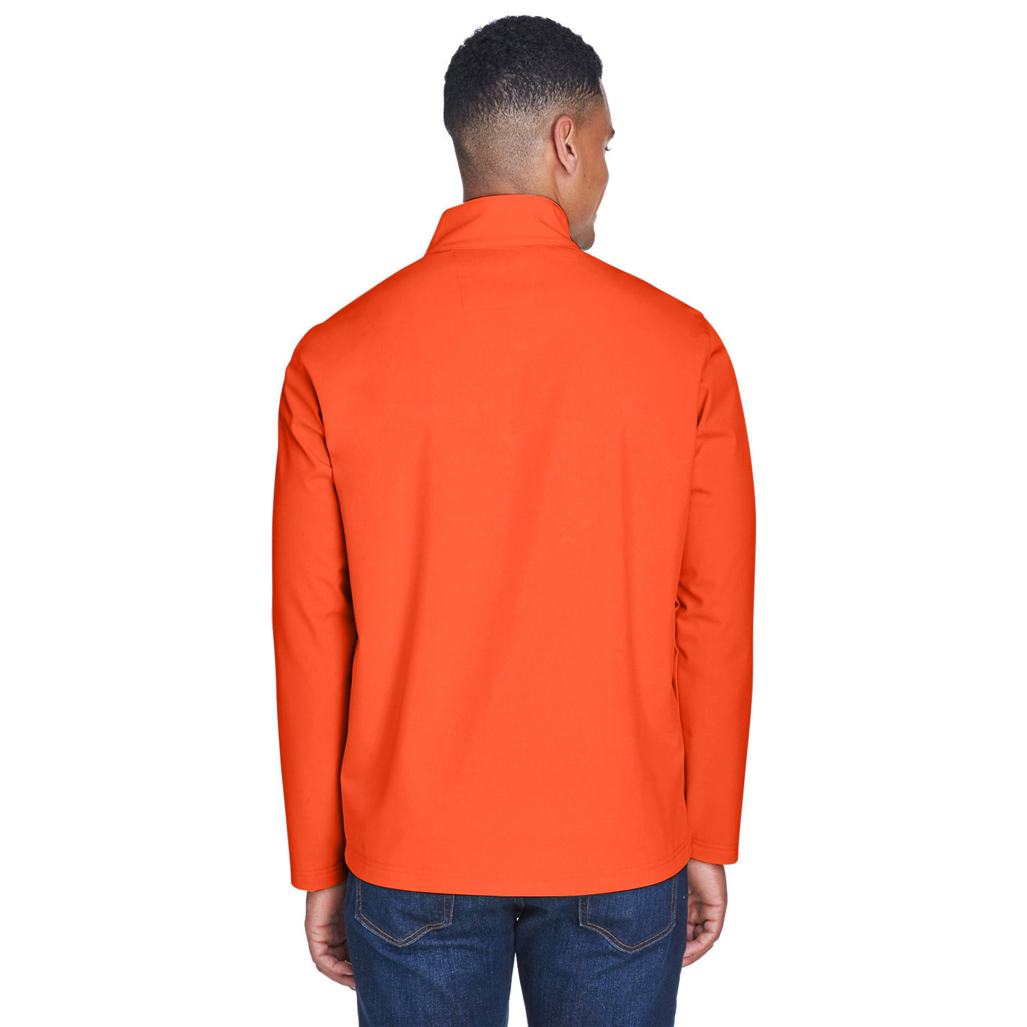 Team 365 TT80 Men's Leader Soft Shell Jacket Sport Orange Full Source