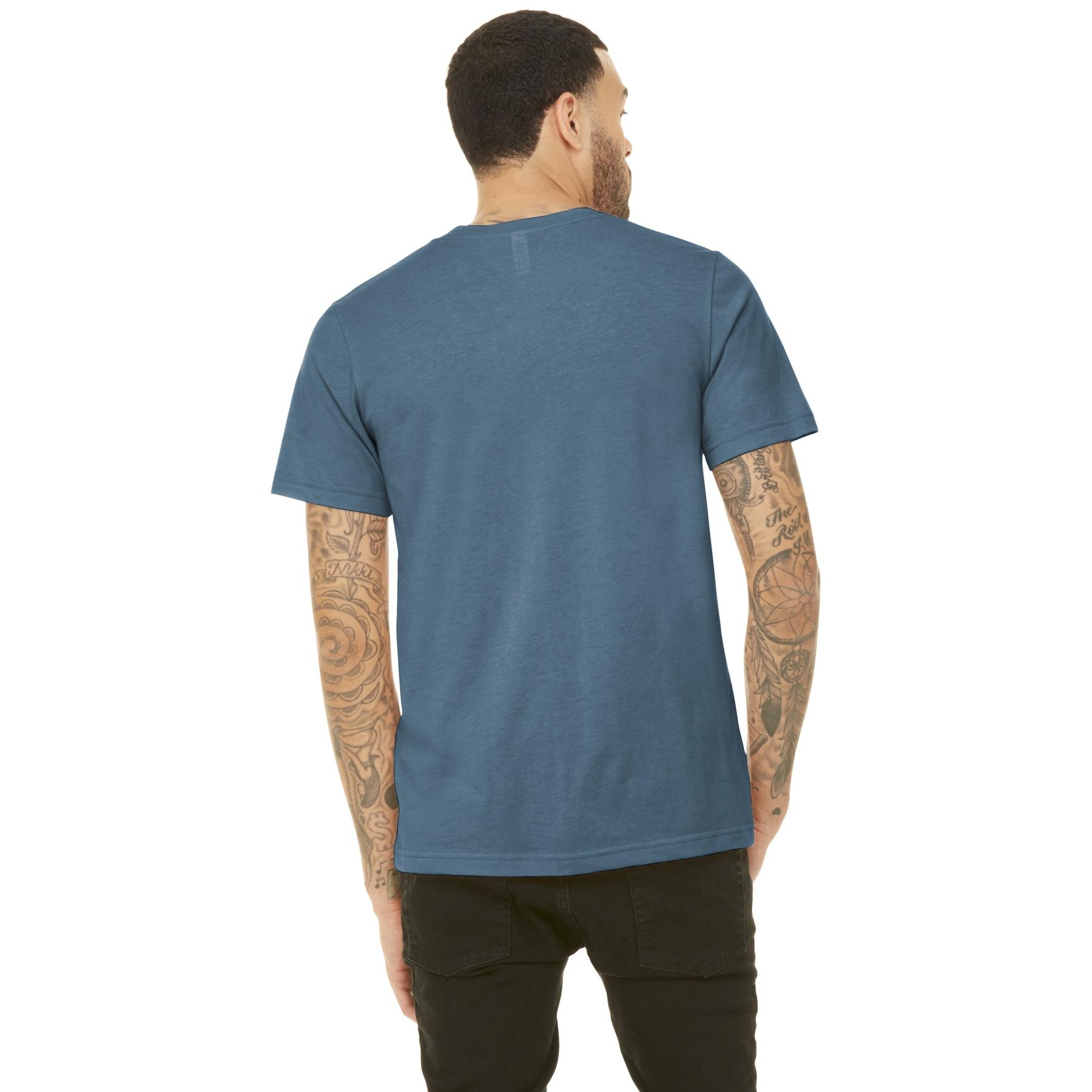 Bella + Canvas BC3413 Unisex Triblend Short Sleeve Tee - Steel Blue ...