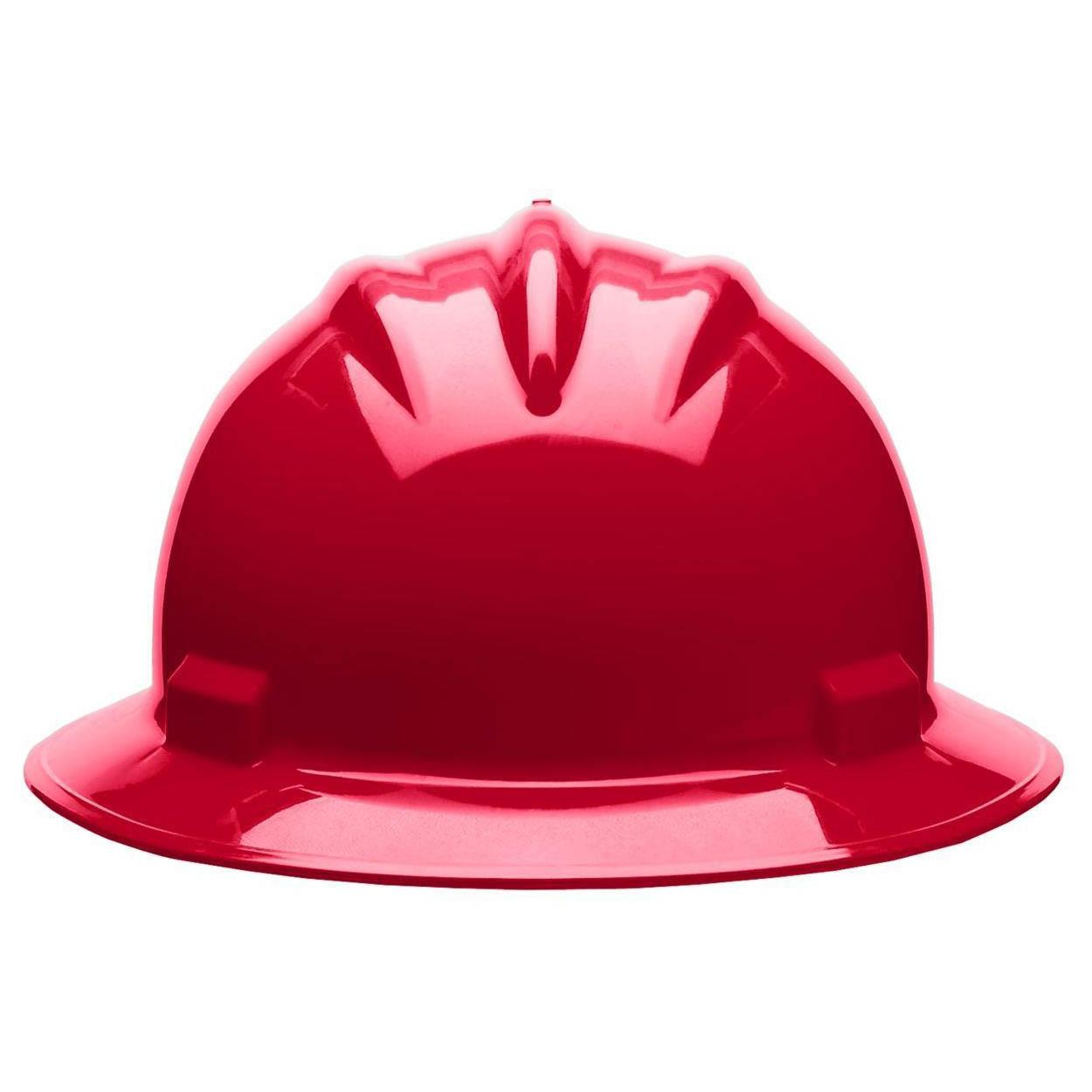 Bullard S71RDR Standard Full Brim Hard Hat Ratchet Suspension Red