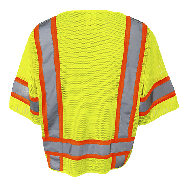 C2V X-Crash 8V73G3H Type R Class 3 Solid Front Mesh Back Safety Vest ...