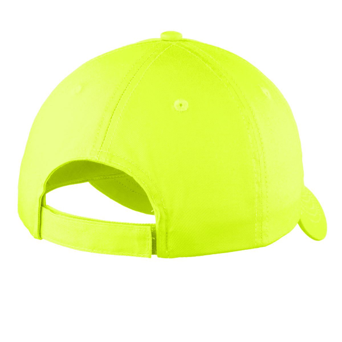 Port & Company C914 Six-Panel Unstructured Twill Cap - Neon Yellow ...