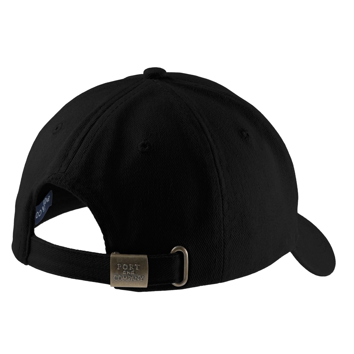 Port & Company CP82 Brushed Twill Cap - Black | Full Source
