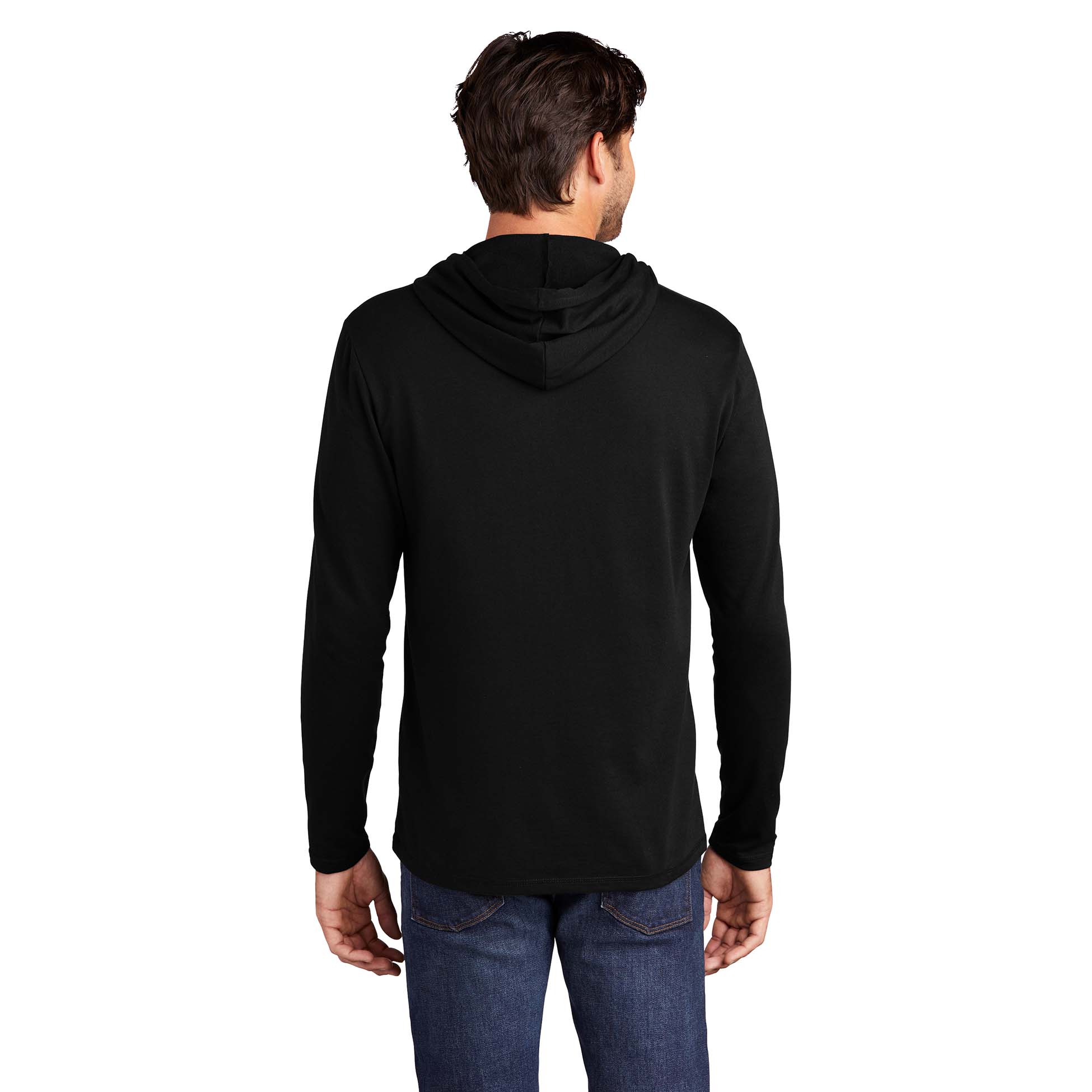 District DT571 Featherweight French Terry Hoodie - Black | Full Source