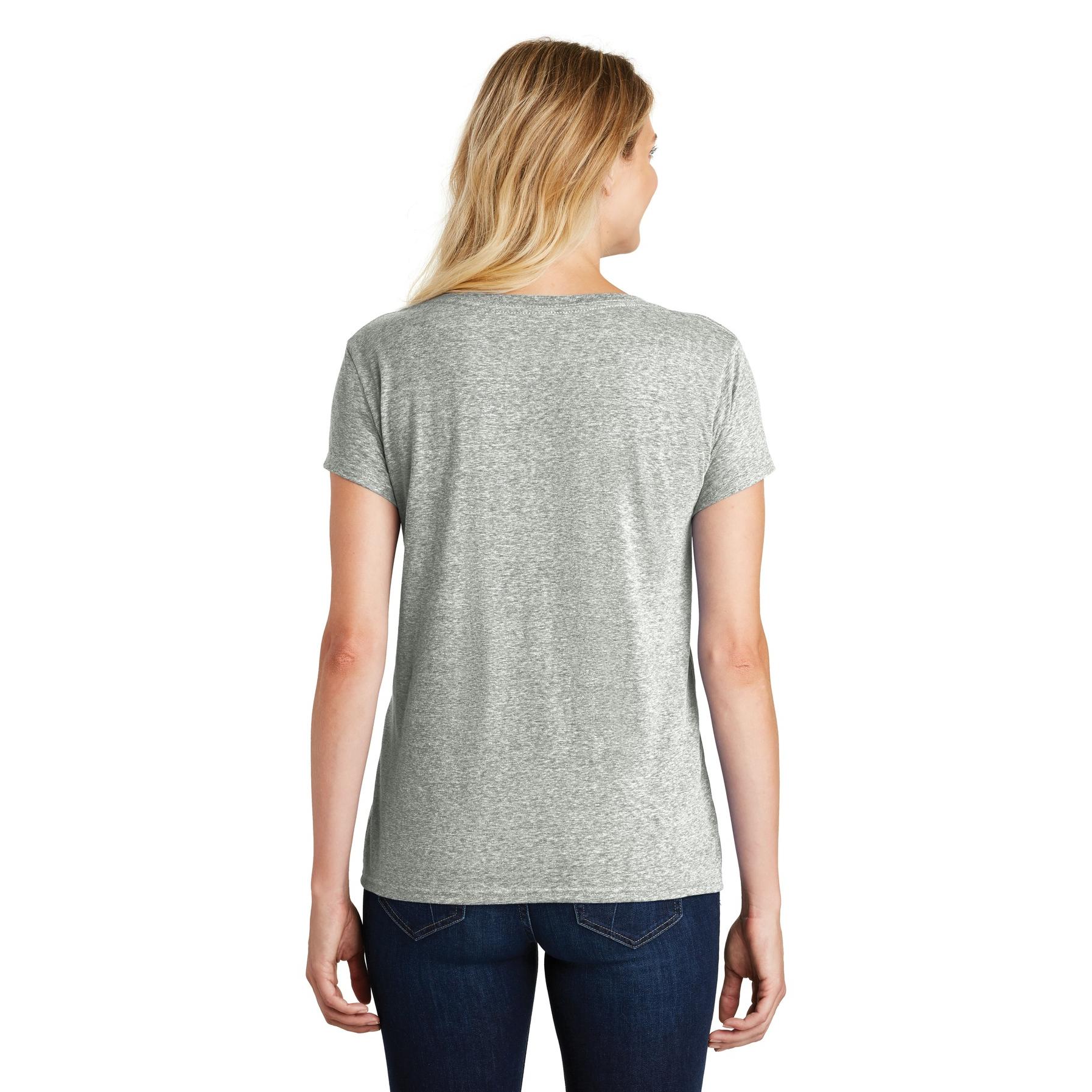 District DM465A Women's Astro V-Neck Tee - Grey Astro | Full Source