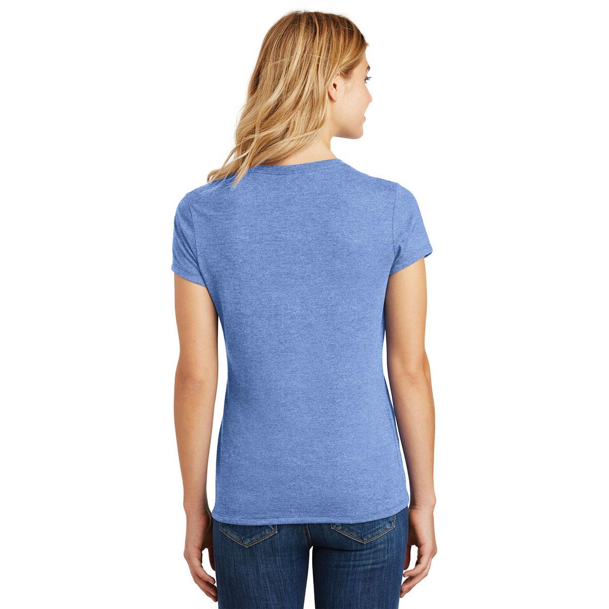 District Made DM130L Ladies Perfect Tri Crew Tee - Maritime Frost ...