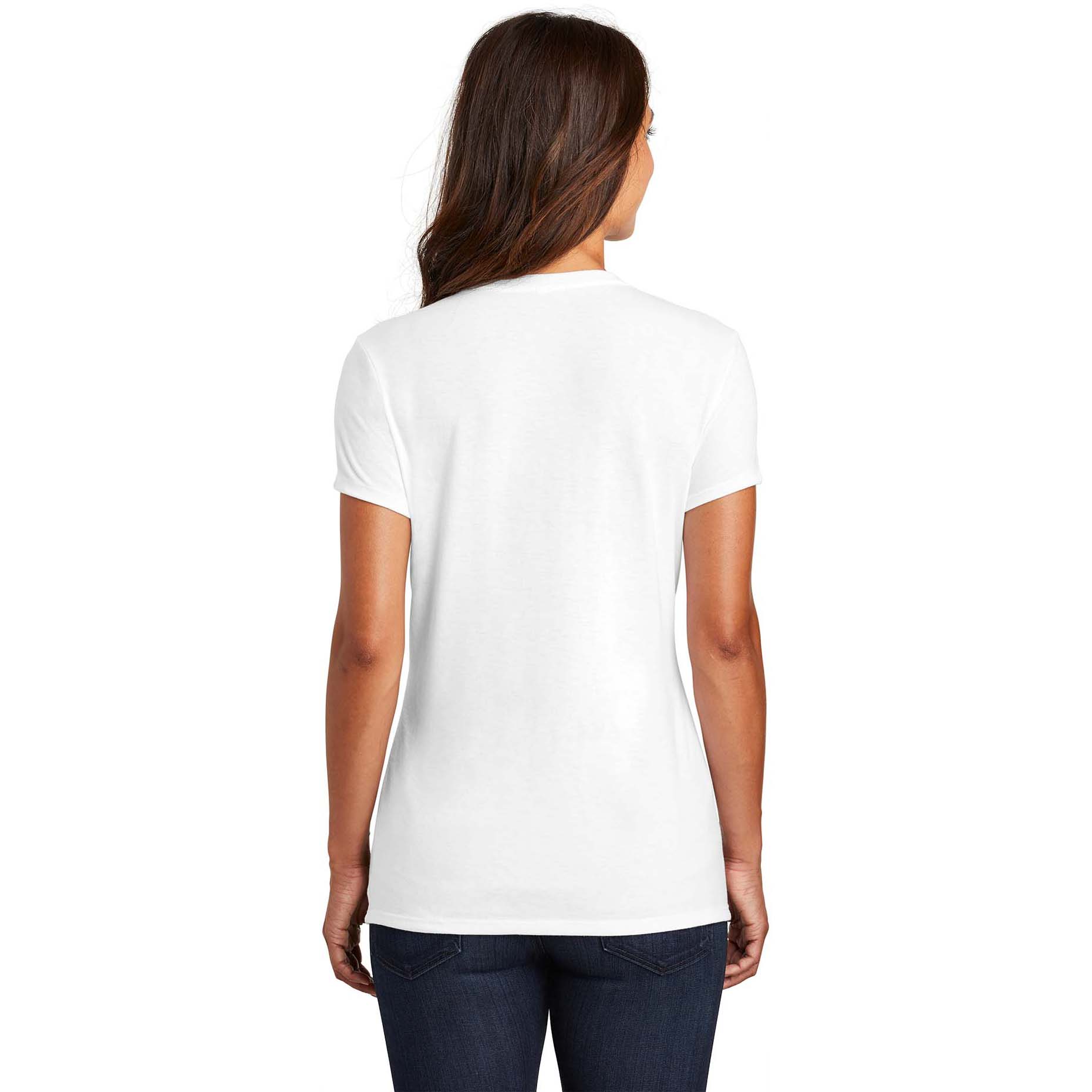 District DM130L Women's Perfect Tri Tee - White | Full Source