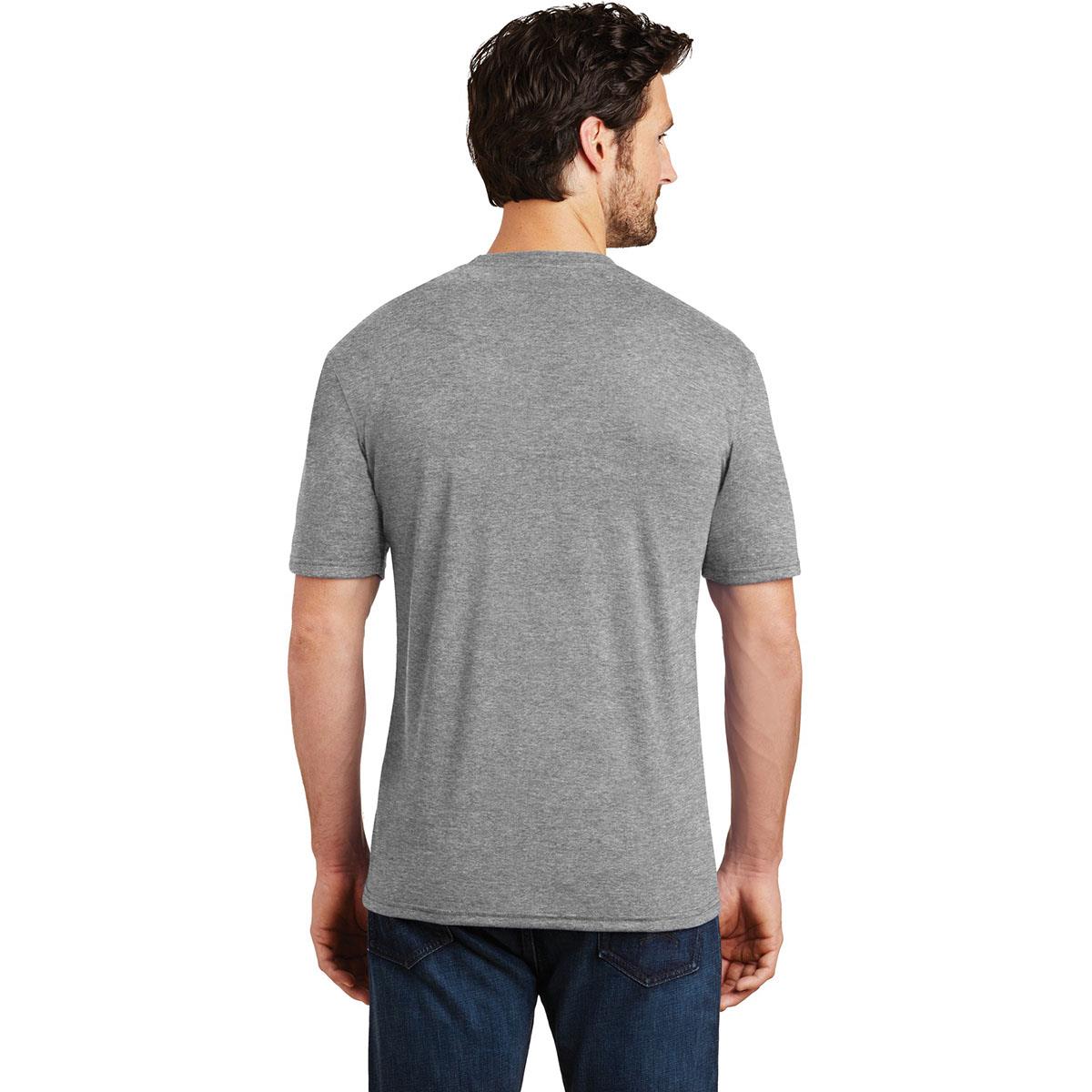 District Made DM130 Mens Perfect Tri Crew Tee - Grey Frost | FullSource.com