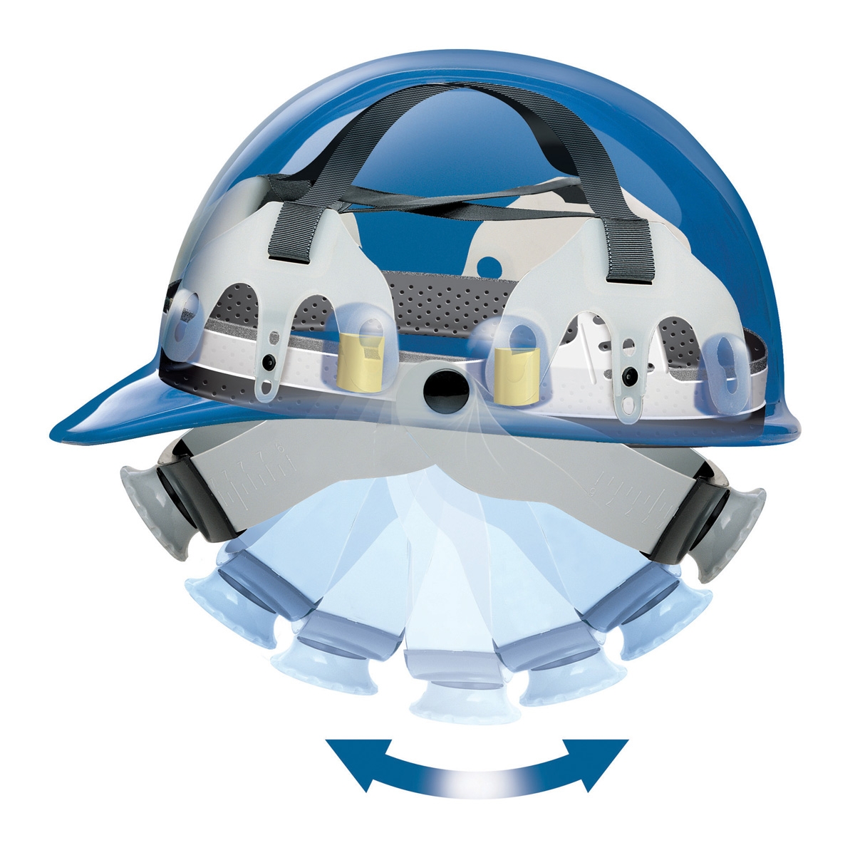 Fibre-Metal Green Thermoplastic Full Brim Hard Hat – 8-Point Suspension, Swing Strap Adjustment – E1SW74A000