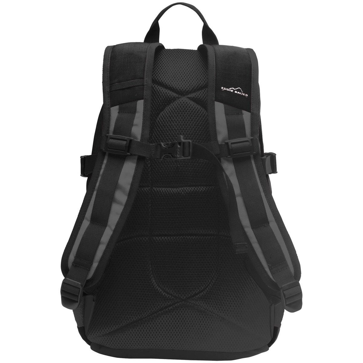 Eddie Bauer EB910 Ripstop Backpack - Black/Grey Steel | Full Source