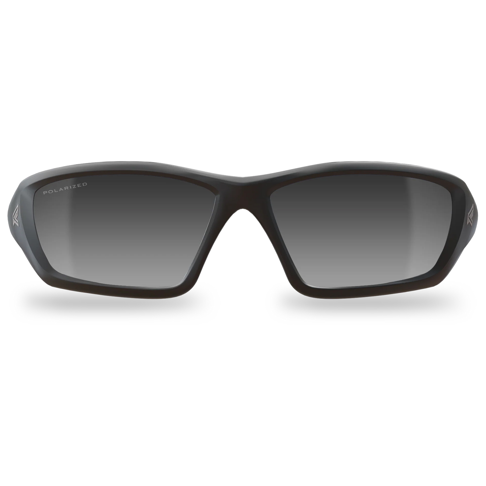 Edge Eyewear TXR41-G15-7, Robson Safety Glasses, Black Frame, Polarized G-15 Silver Mirror Lens